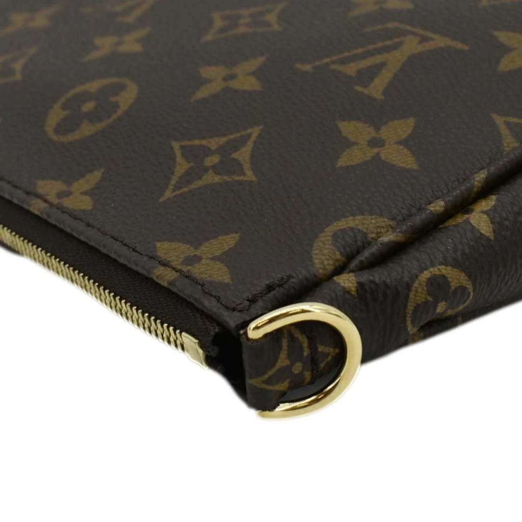 LOUIS VUITTON Multi Pochette Accessoires Monogram Canvas Crossbody Bag Pink - Image 9