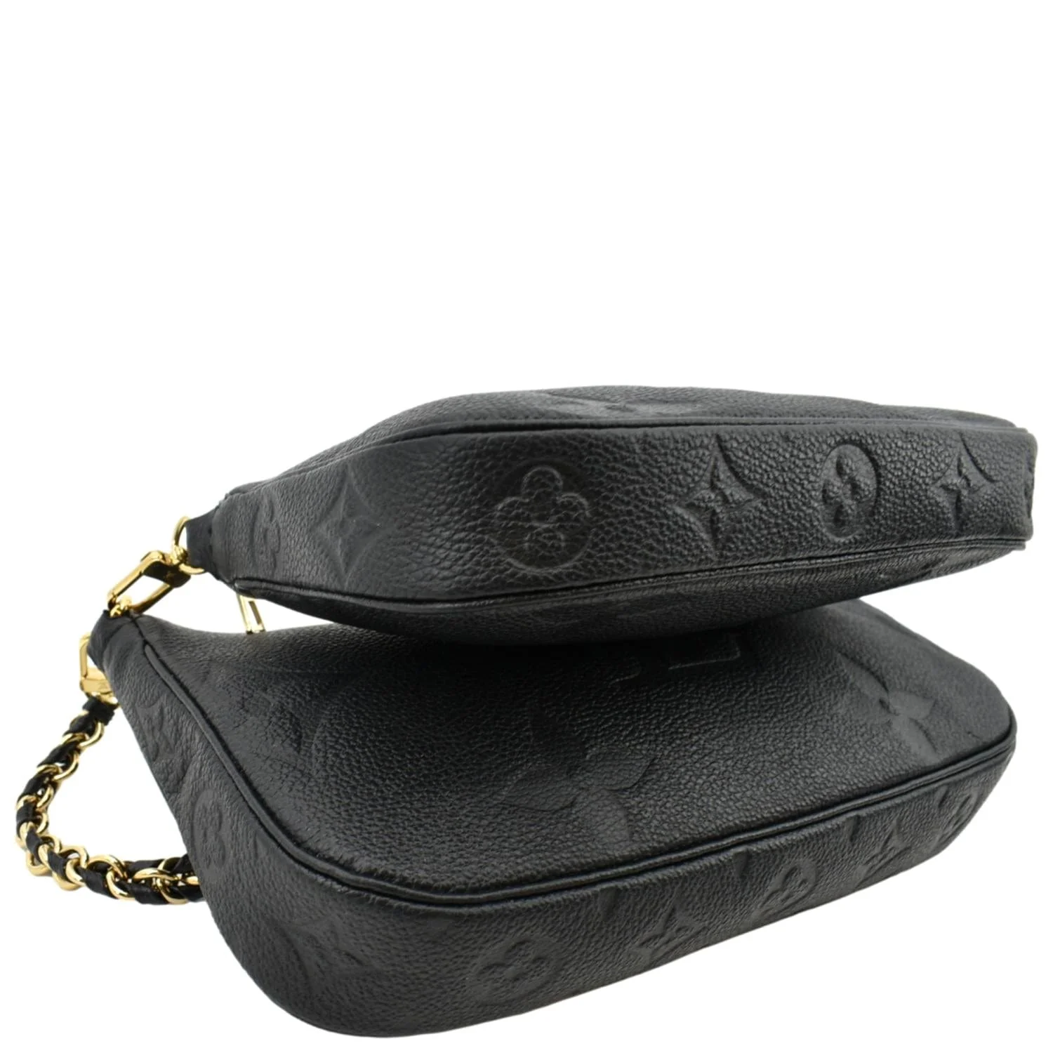 LOUIS VUITTON Multi Pochette Accessories Empreinte Clutch Bag Black - Image 7