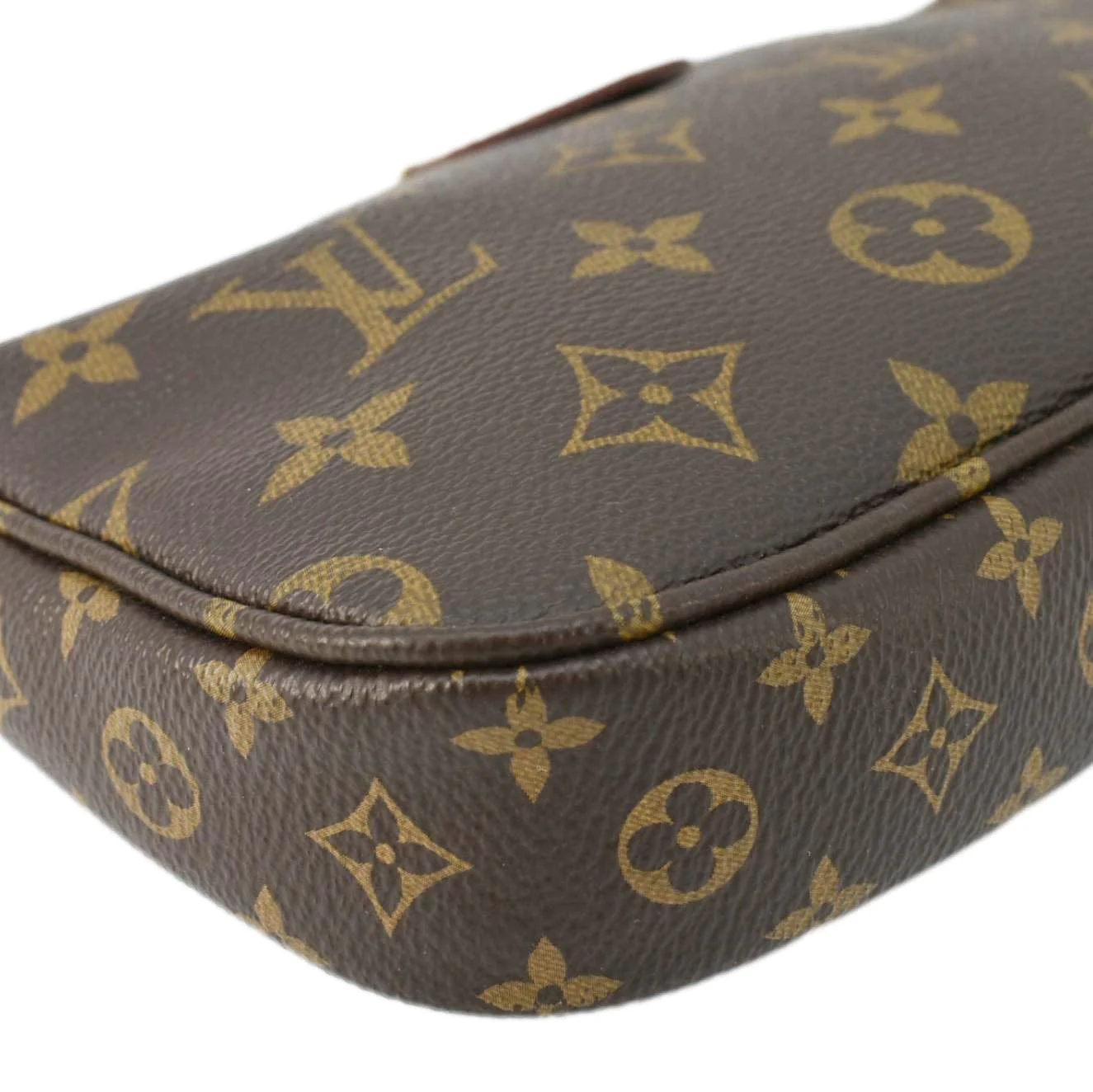 LOUIS VUITTON Multi Pochette Accessoires Monogram Canvas Crossbody Bag Olive - Image 9