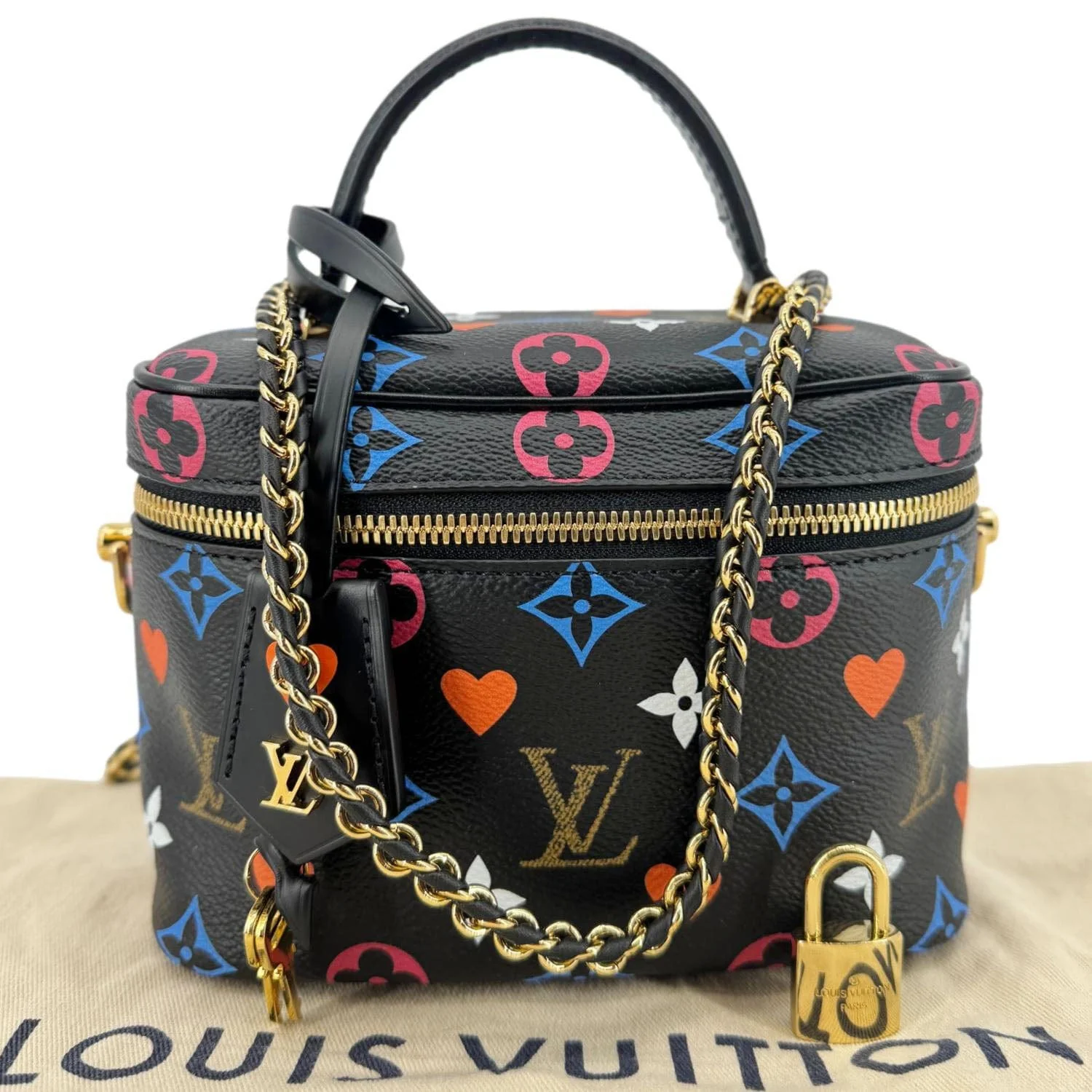 LOUIS VUITTON Game On Vanity PM Monogram Canvas Shoulder Bag Black - Image 3