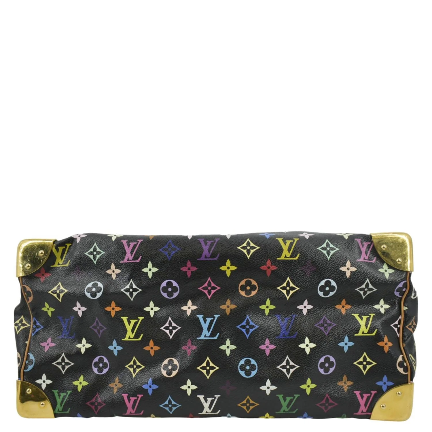 LOUIS VUITTON Speedy 40 Monogram Multicolor Satchel Bag Black - Image 8