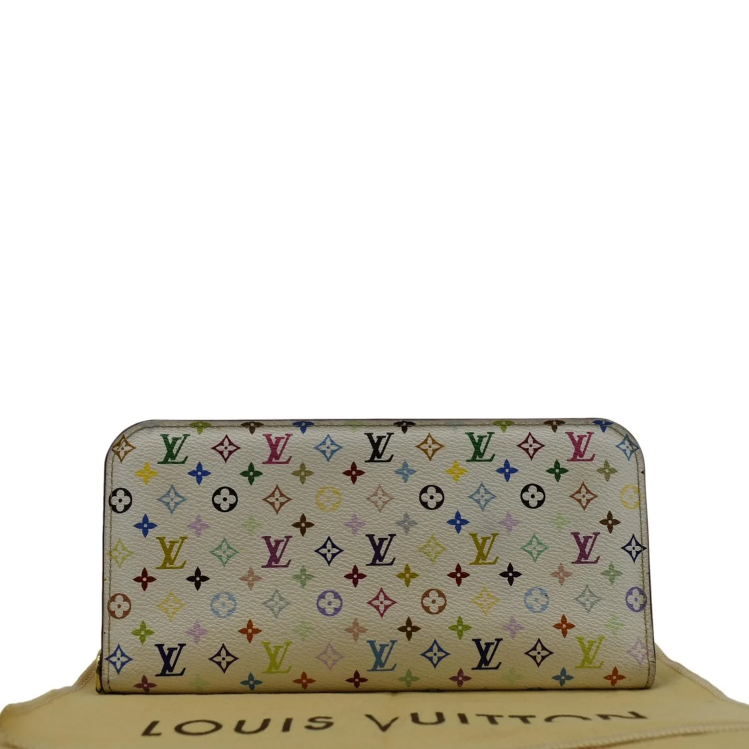 LOUIS VUITTON Insolite Multicolor Zippy Wallet White - Image 3