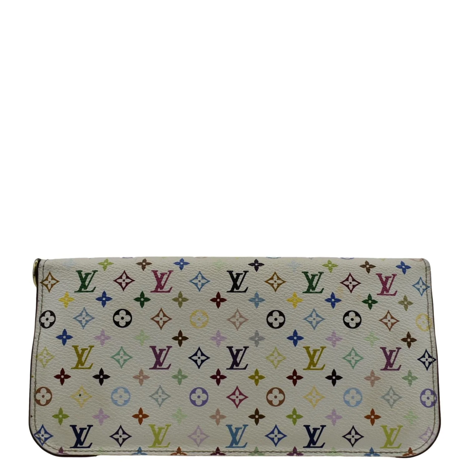 LOUIS VUITTON Insolite Multicolor Zippy Wallet White - Image 4