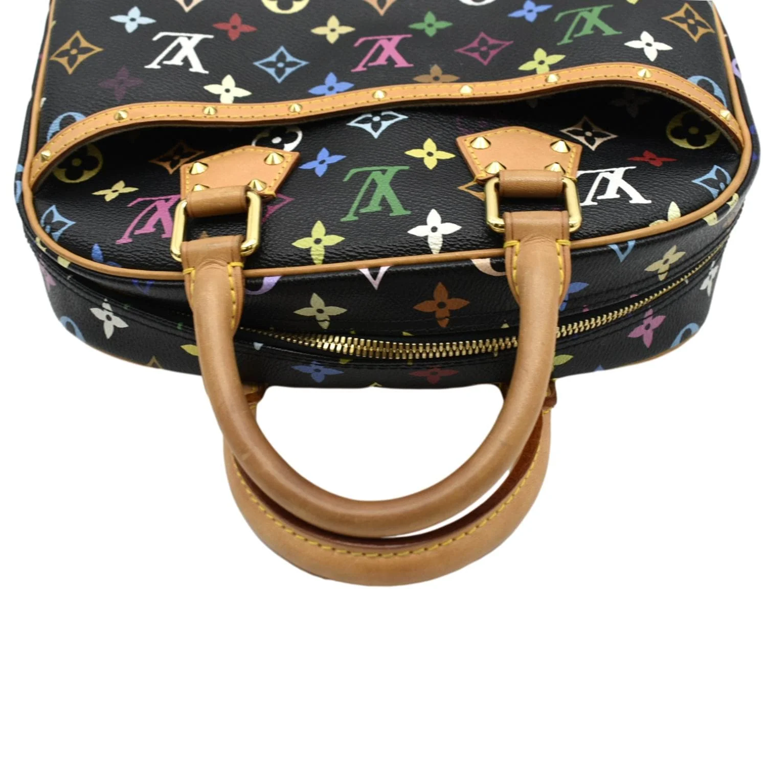 LOUIS VUITTON Trouville Monogram Canvas Satchel Bag Multicolor - Image 4