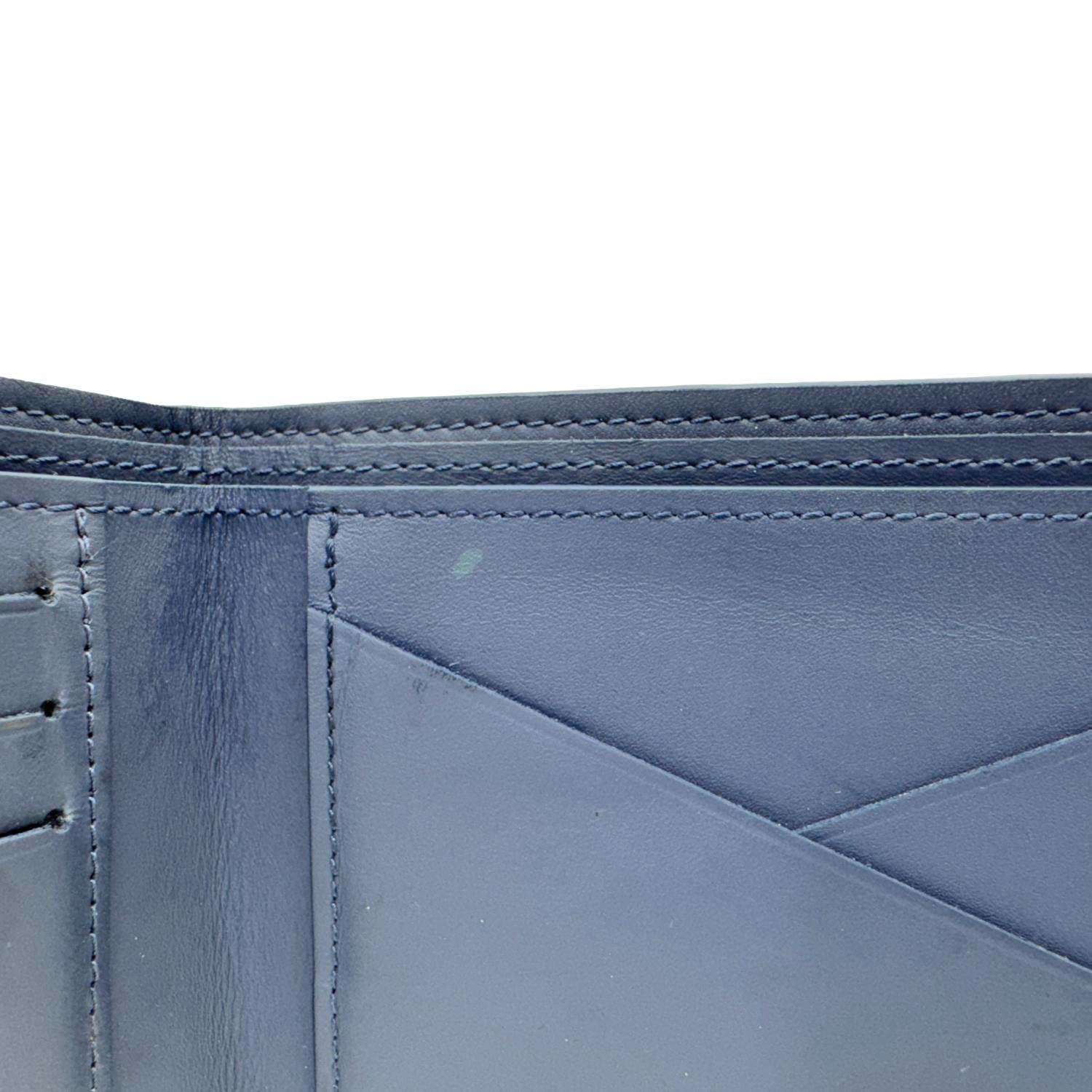 LOUIS VUITTON Multiple Bi-fold Monogram Shadow Wallet Blue - Image 12