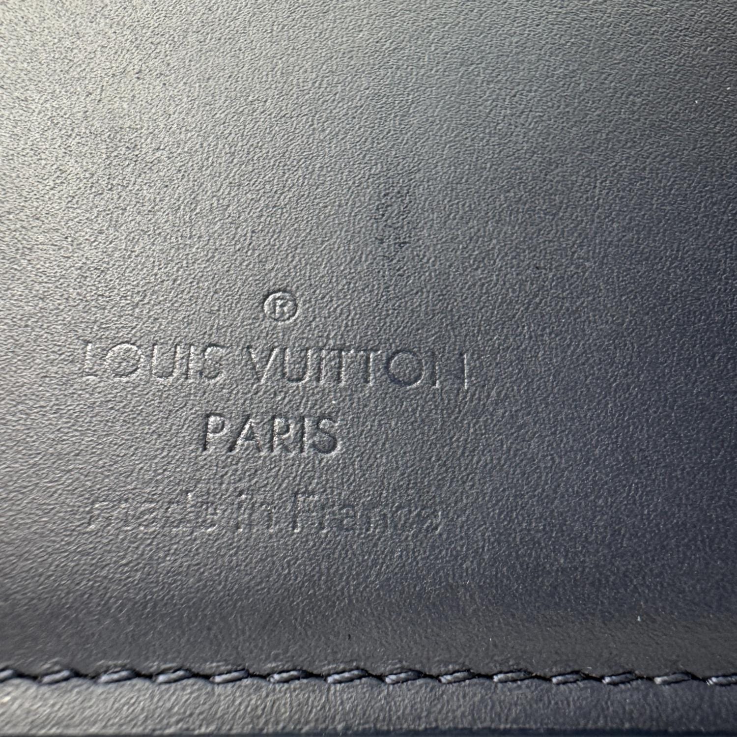 LOUIS VUITTON Multiple Bi-fold Monogram Shadow Wallet Blue - Image 13