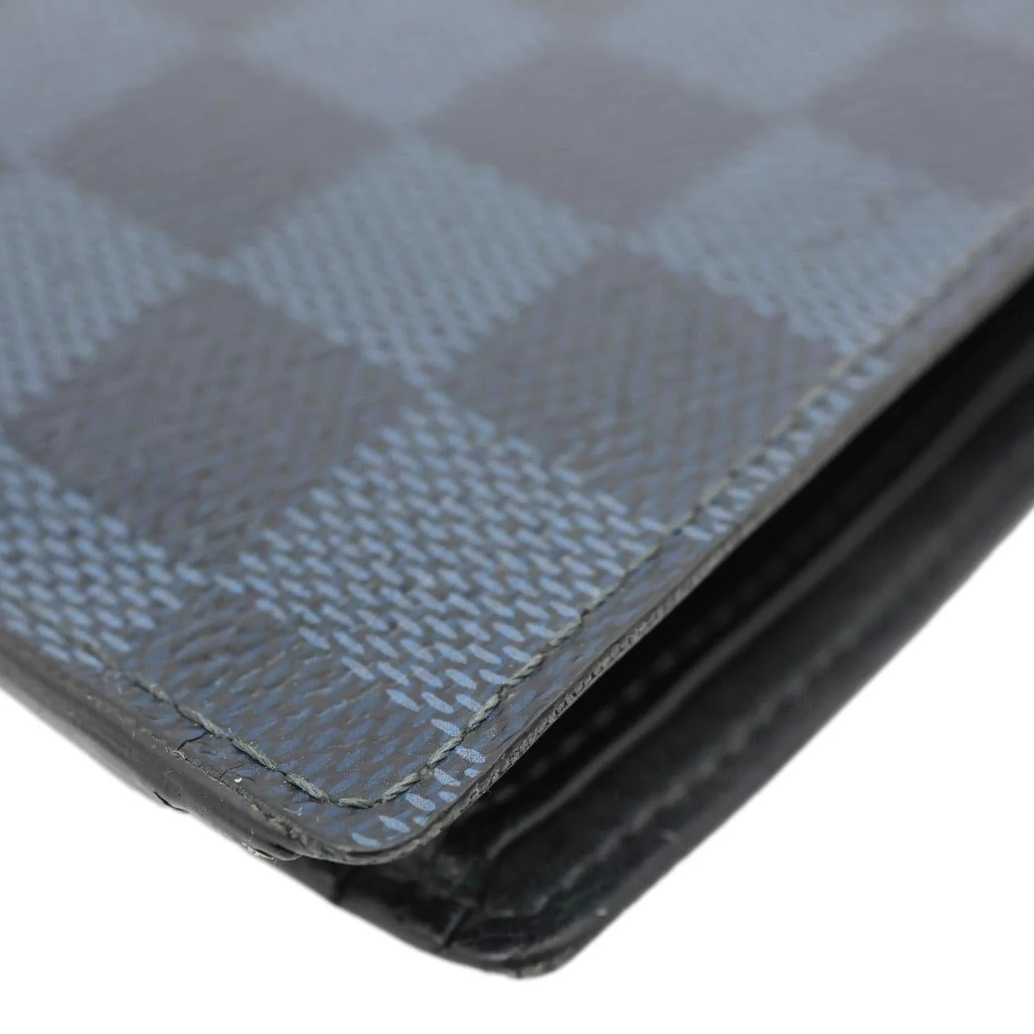 LOUIS VUITTON Multiple Damier Cobalt Wallet Blue - Image 9