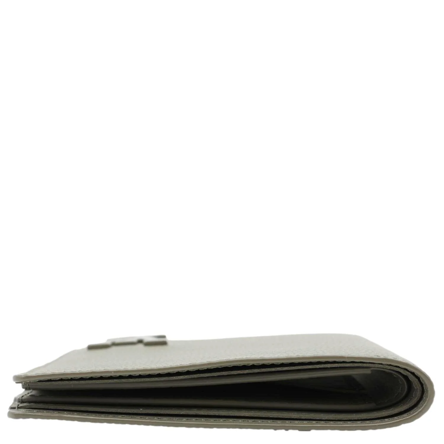 LOUIS VUITTON Multiple Wallet Aerogram Grained Calfskin Leather Clutch Green - Image 4