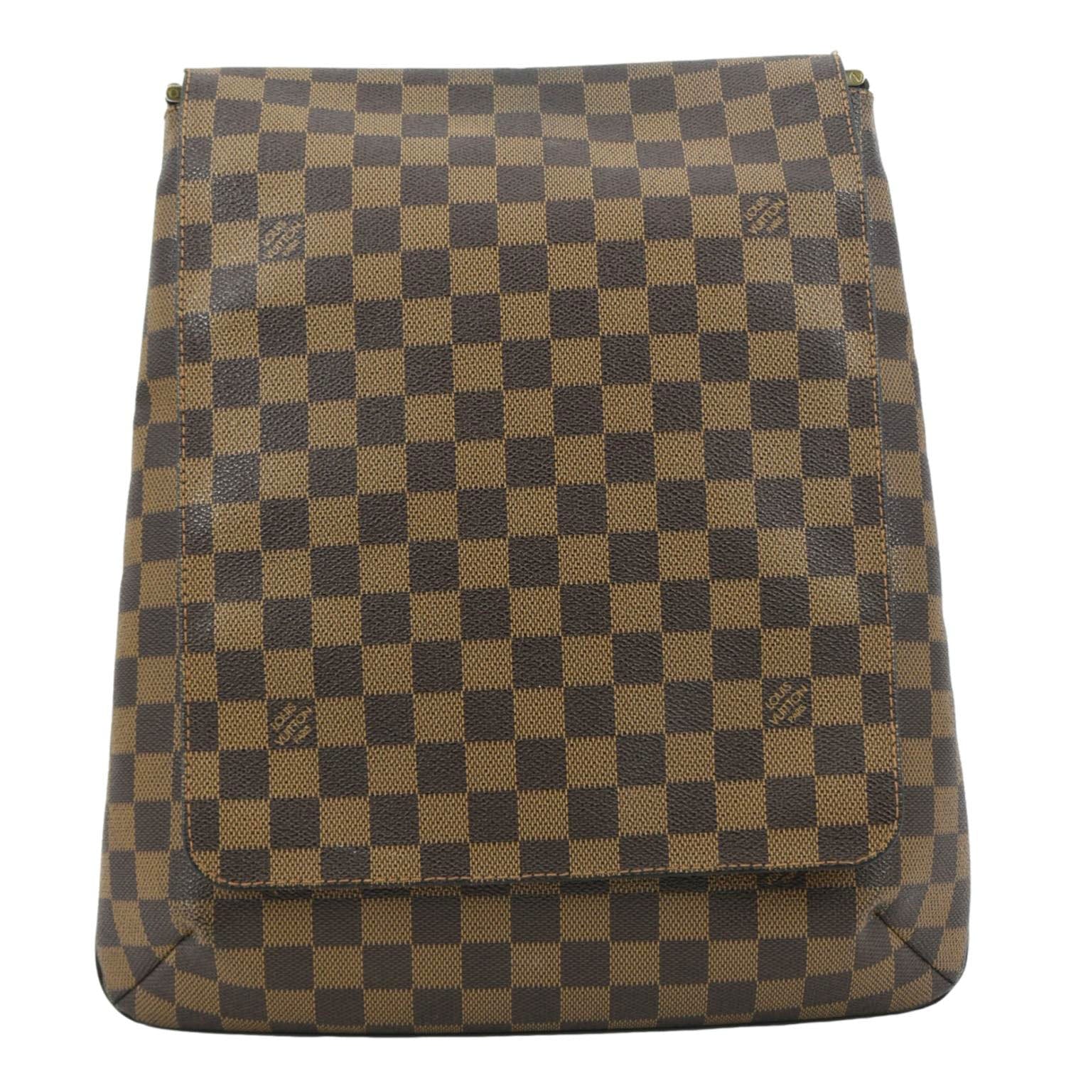 LOUIS VUITTON Musette Salsa GM Damier Ebene Crossbody Bag Brown - Image 3
