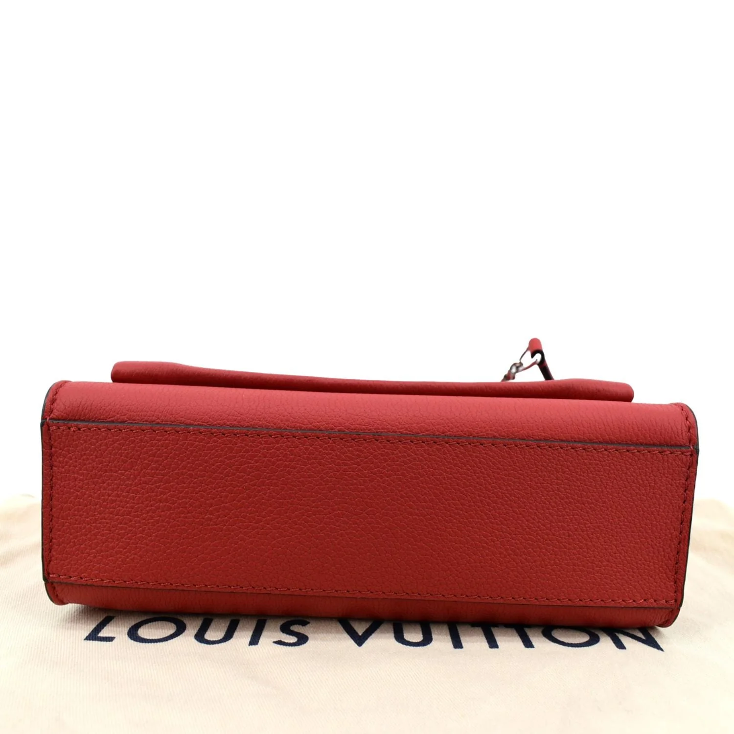 LOUIS VUITTON My Lockme Chain Leather Shoulder Bag Red - Image 6