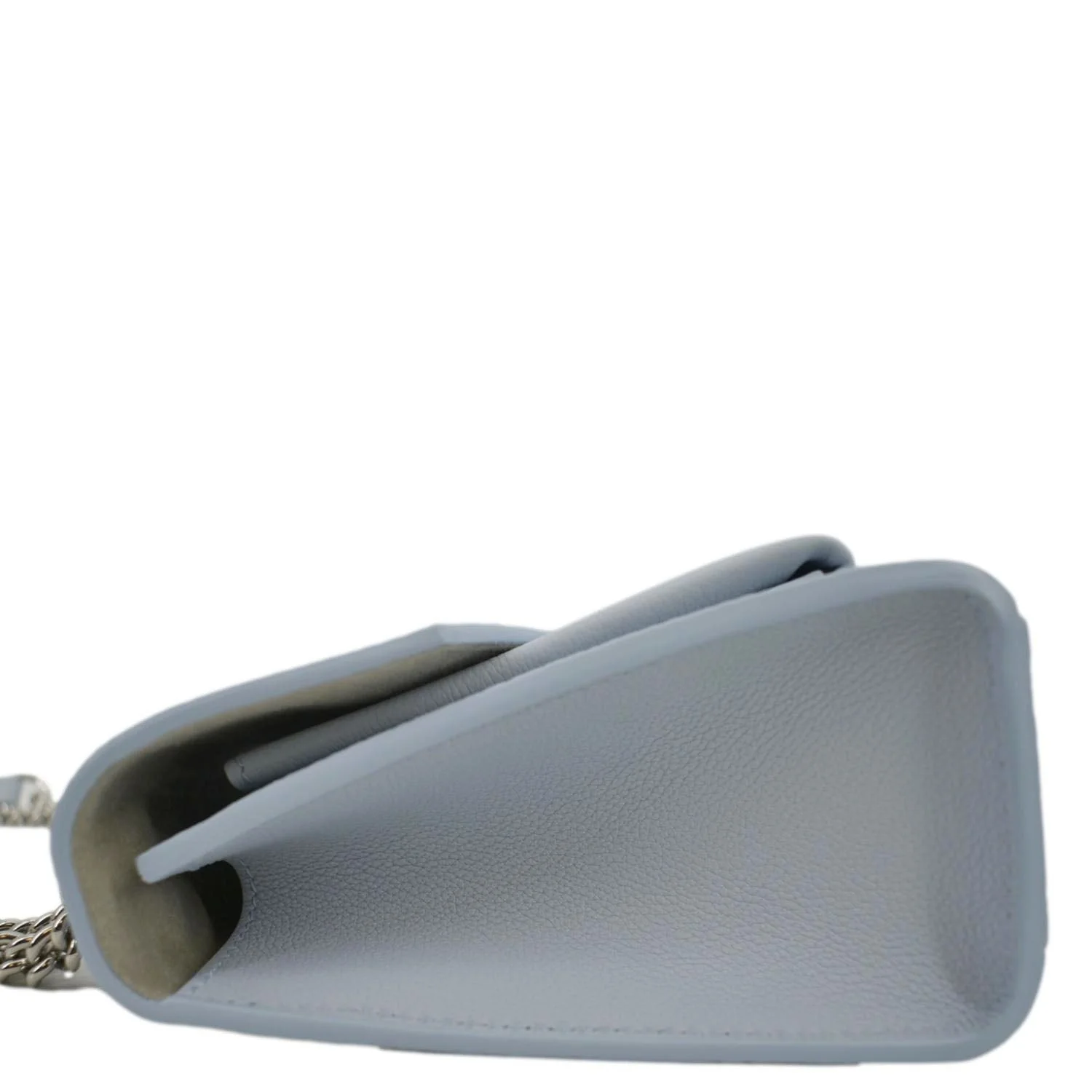 LOUIS VUITTON Mylockme Calf Leather Chain Shoulder Bag Light Blue - Image 9