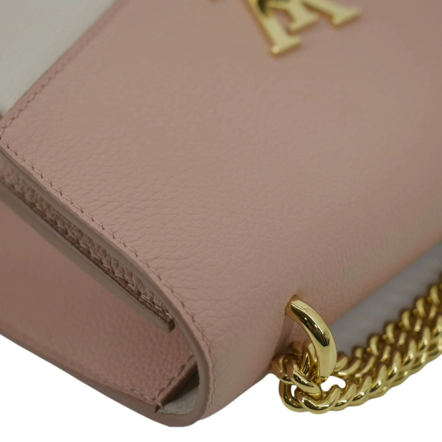 LOUIS VUITTON Mylockme Chain Calf Leather Chain Shoulder Bag Rose Trianon Pink - Image 5