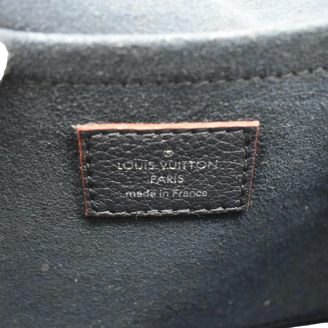 LOUIS VUITTON Mylockme Leather Chain Shoulder Bag Navy Blue - Image 11
