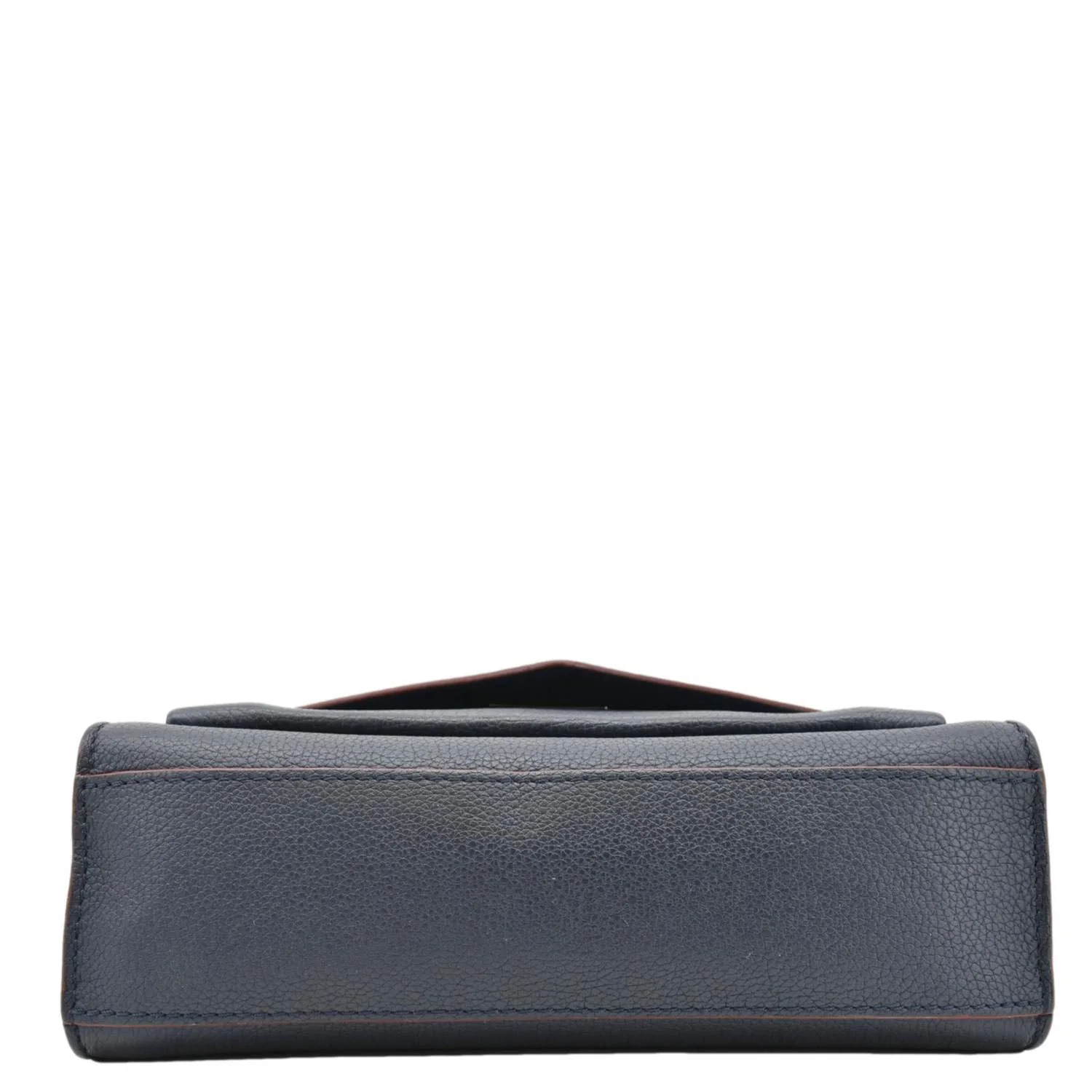 LOUIS VUITTON Mylockme Leather Chain Shoulder Bag Navy Blue - Image 9