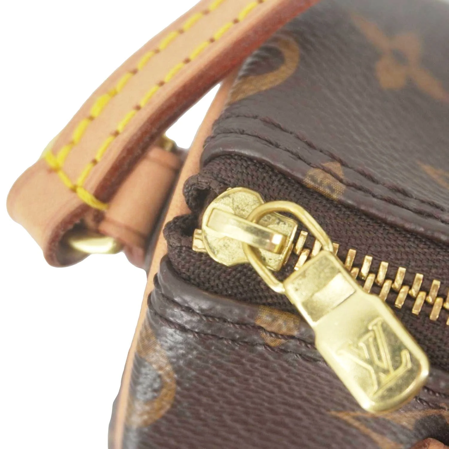 LOUIS VUITTON Nano Speedy Bandouliere Monogram Canvas Crossbody Bag Brown - Image 15