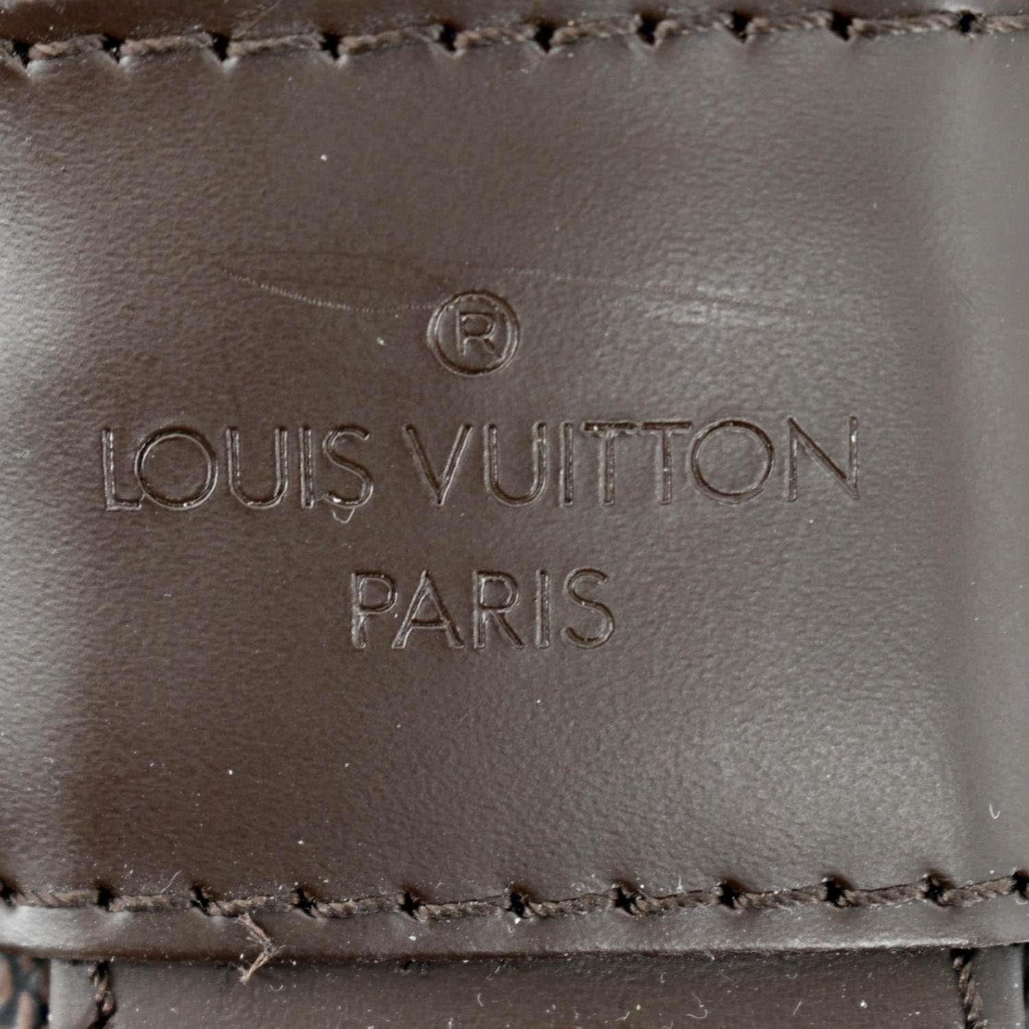LOUIS VUITTON Naviglio Damier Ebene Messenger Bag Brown - Image 12