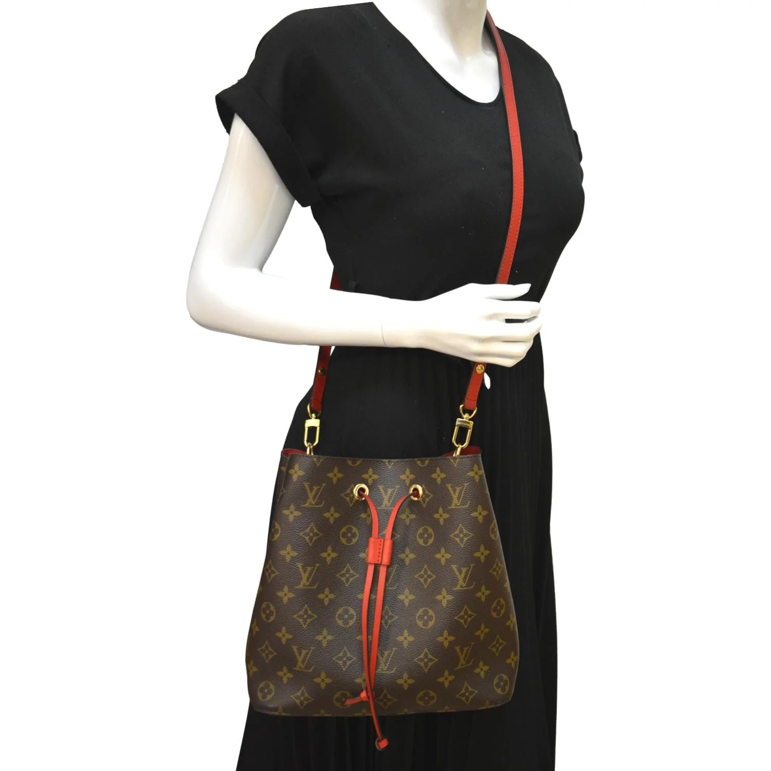 LOUIS VUITTON Neonoe Monogram Canvas Shoulder Bag Brown - Image 2