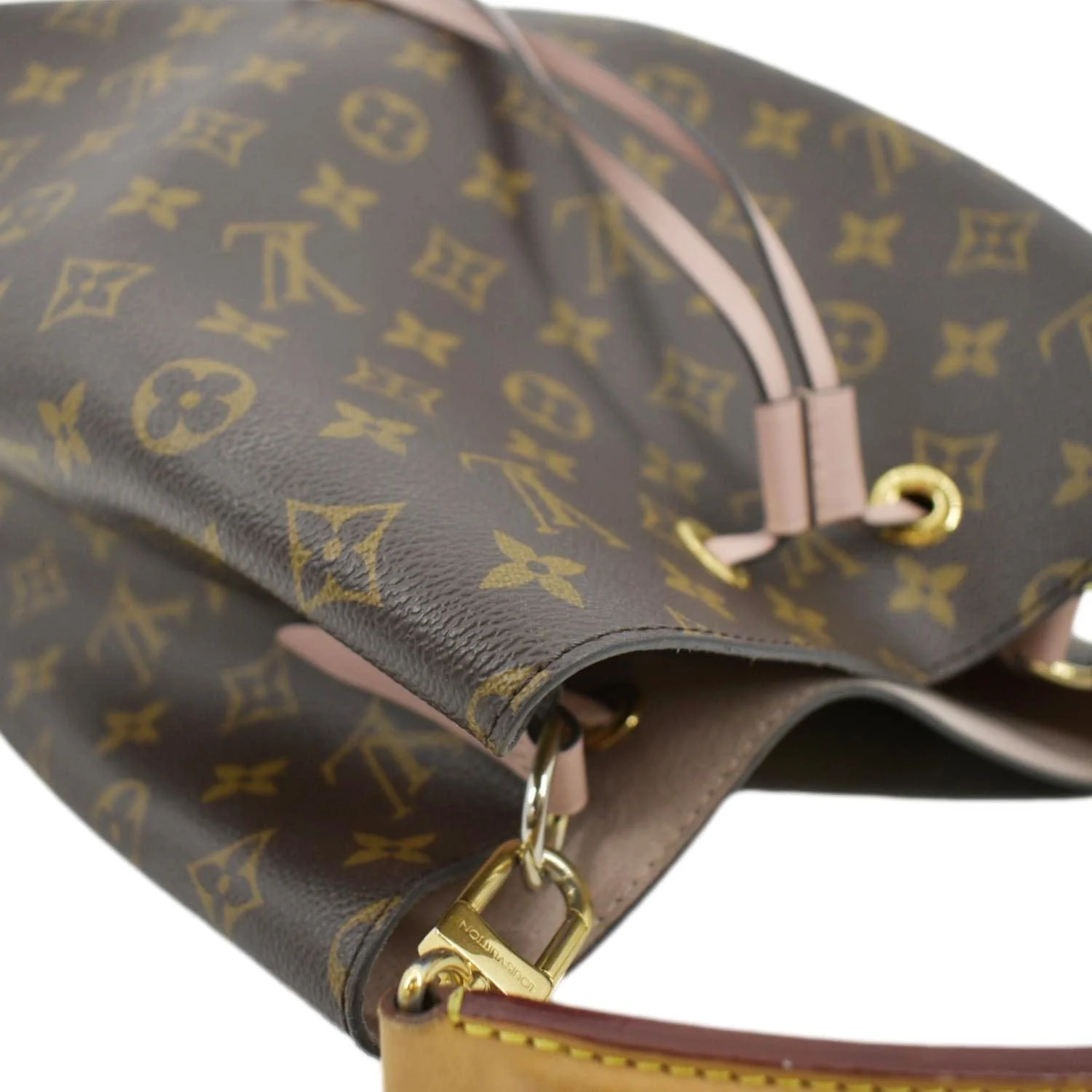 LOUIS VUITTON Neonoe Monogram Canvas Hobo Bag Rose Ballerine - Image 5