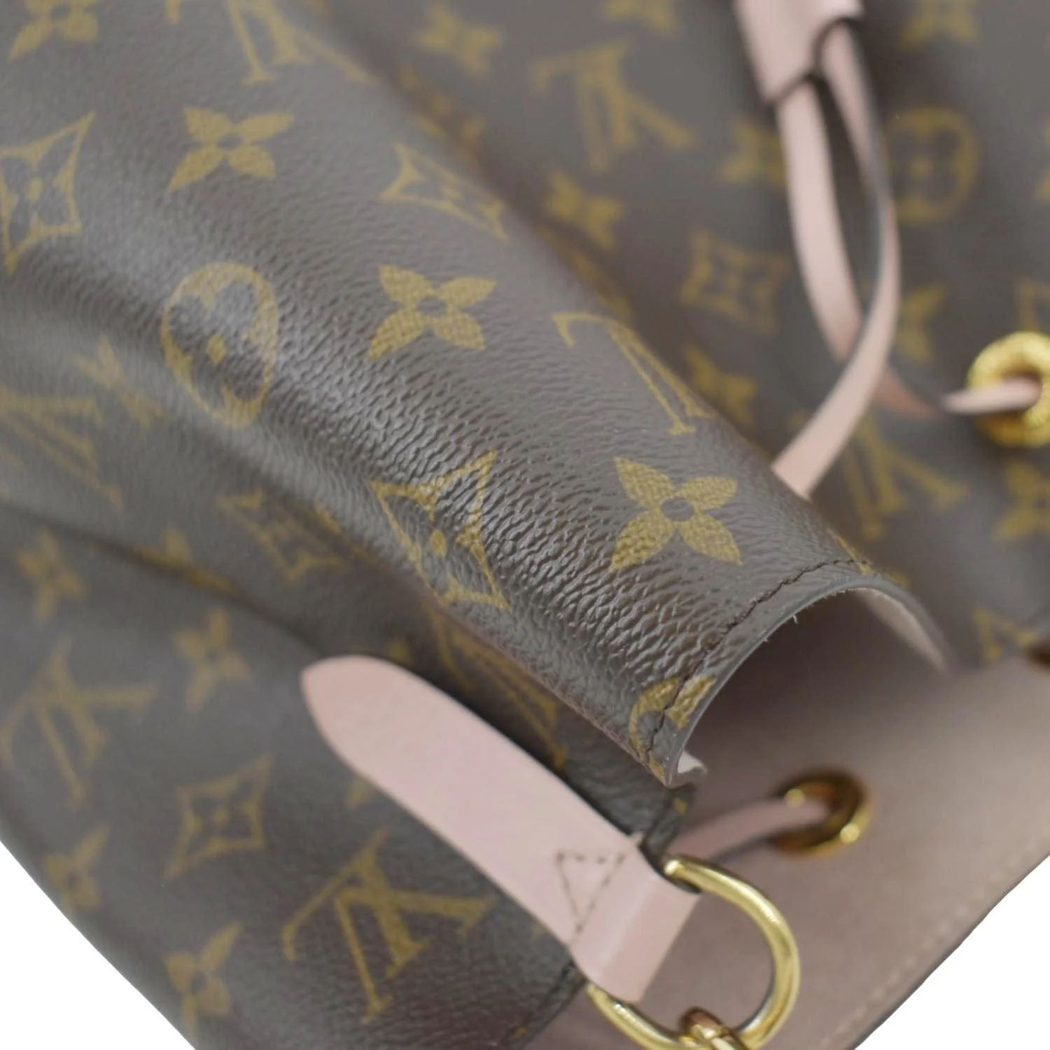 LOUIS VUITTON Neonoe Monogram Canvas Hobo Bag Rose Ballerine - Image 4