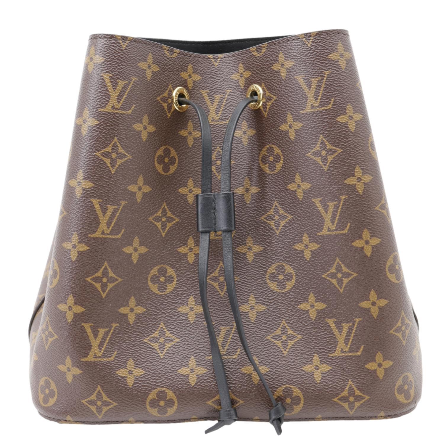 LOUIS VUITTON Neonoe MM Monogram Canvas Shoulder Bag Black - Image 5