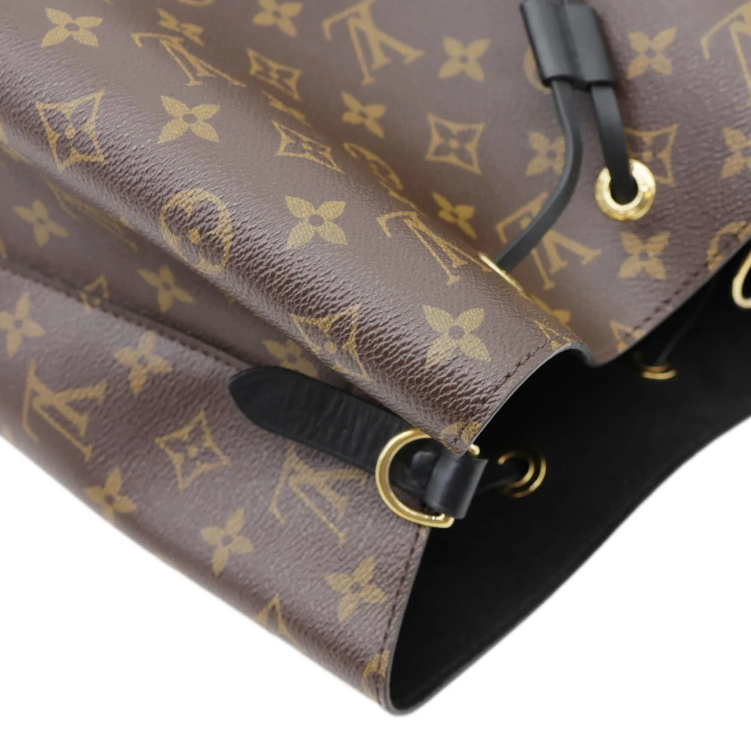 LOUIS VUITTON Neonoe MM Monogram Canvas Shoulder Bag Black - Image 7