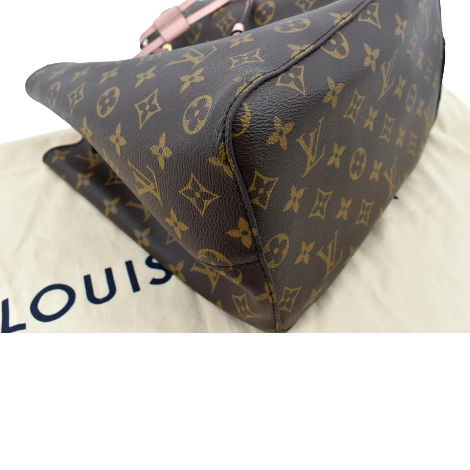 LOUIS VUITTON Neonoe MM Monogram Canvas Shoulder Bag Pink - Image 7