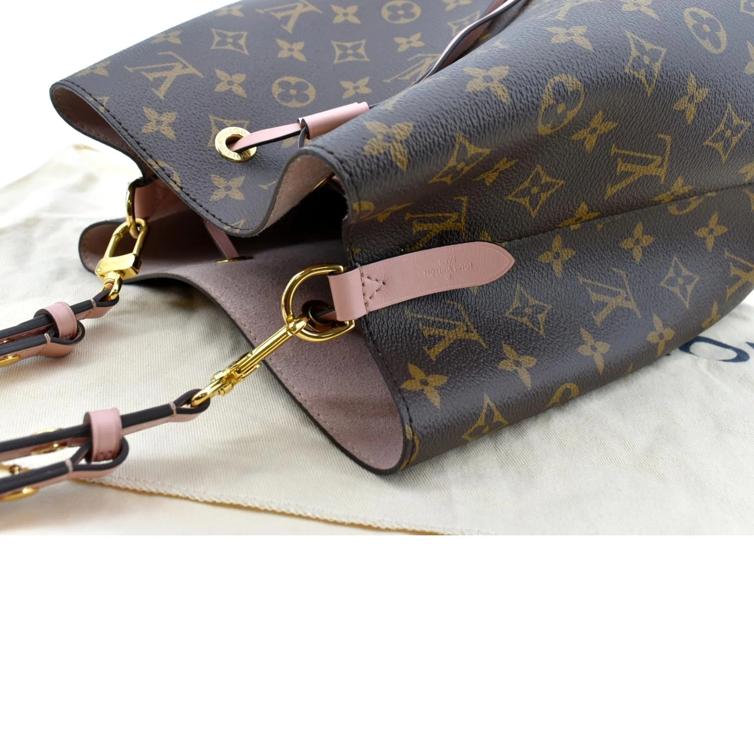 LOUIS VUITTON Neonoe MM Monogram Canvas Shoulder Bag Pink - Image 5