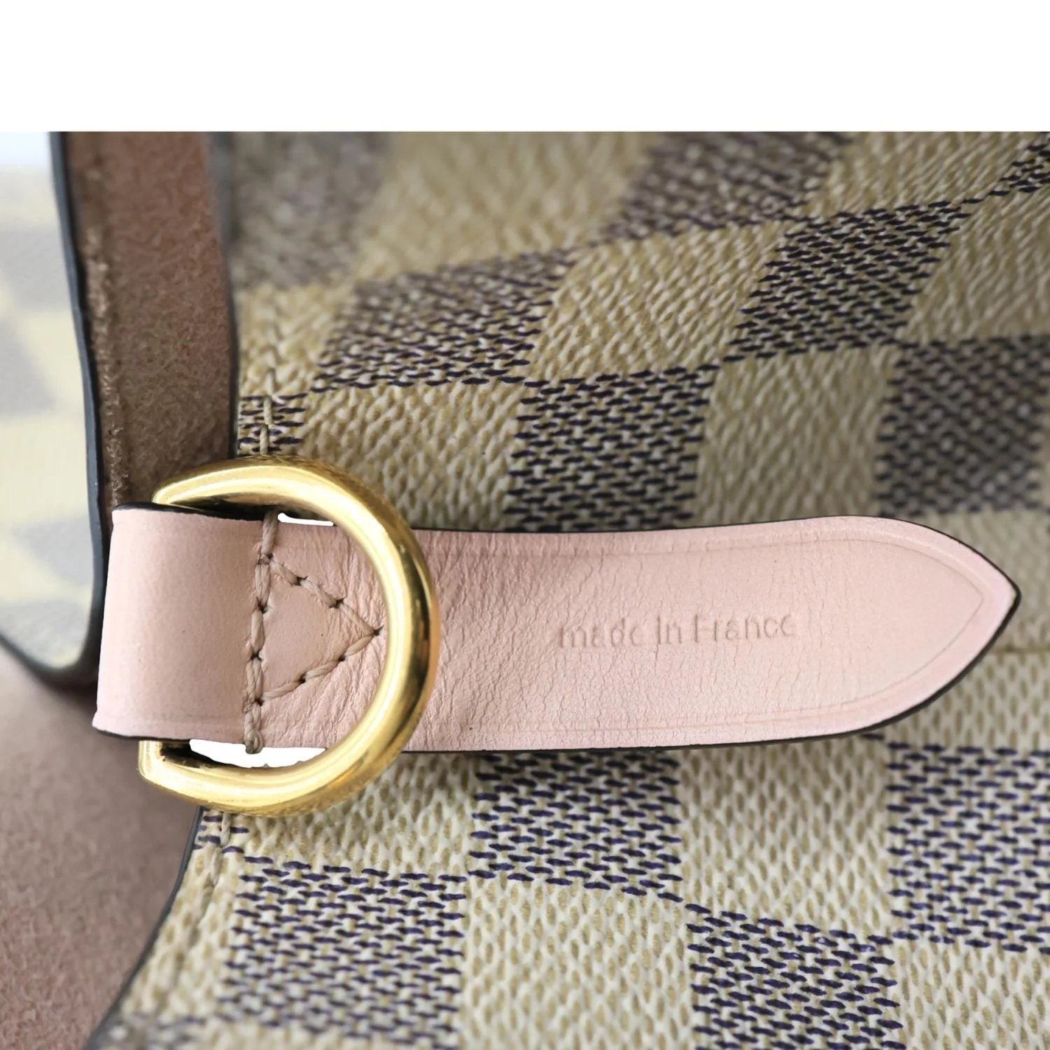LOUIS VUITTON Neonoe MM Damier Azur Shoulder Bag Pink - Image 16