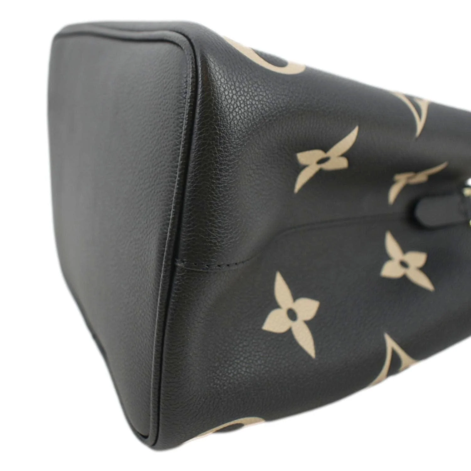LOUIS VUITTON NeoNoe MM Bicolor Monogram Empreinte Leather Shoulder Bag Black - Image 8