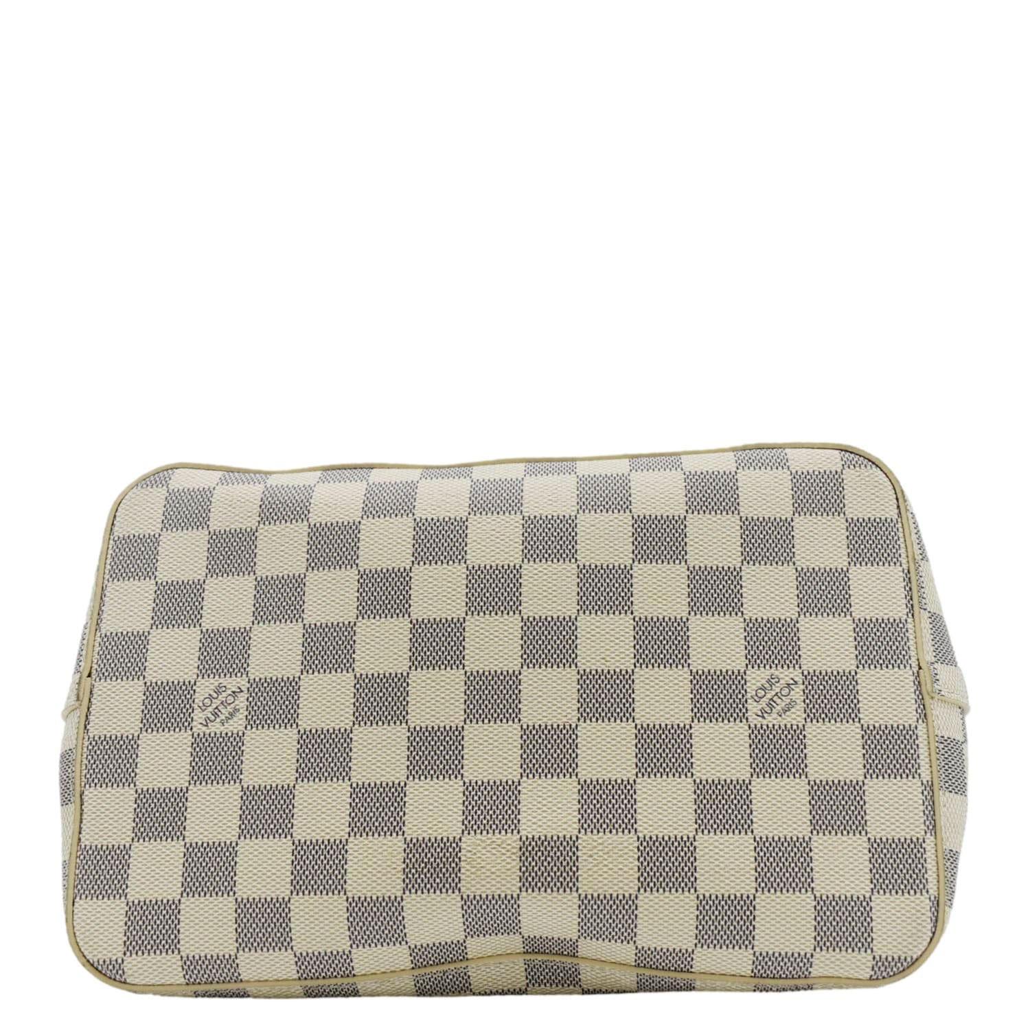 LOUIS VUITTON Neonoe Braided Handle Damier Azur Crossbody Bag White - Image 10