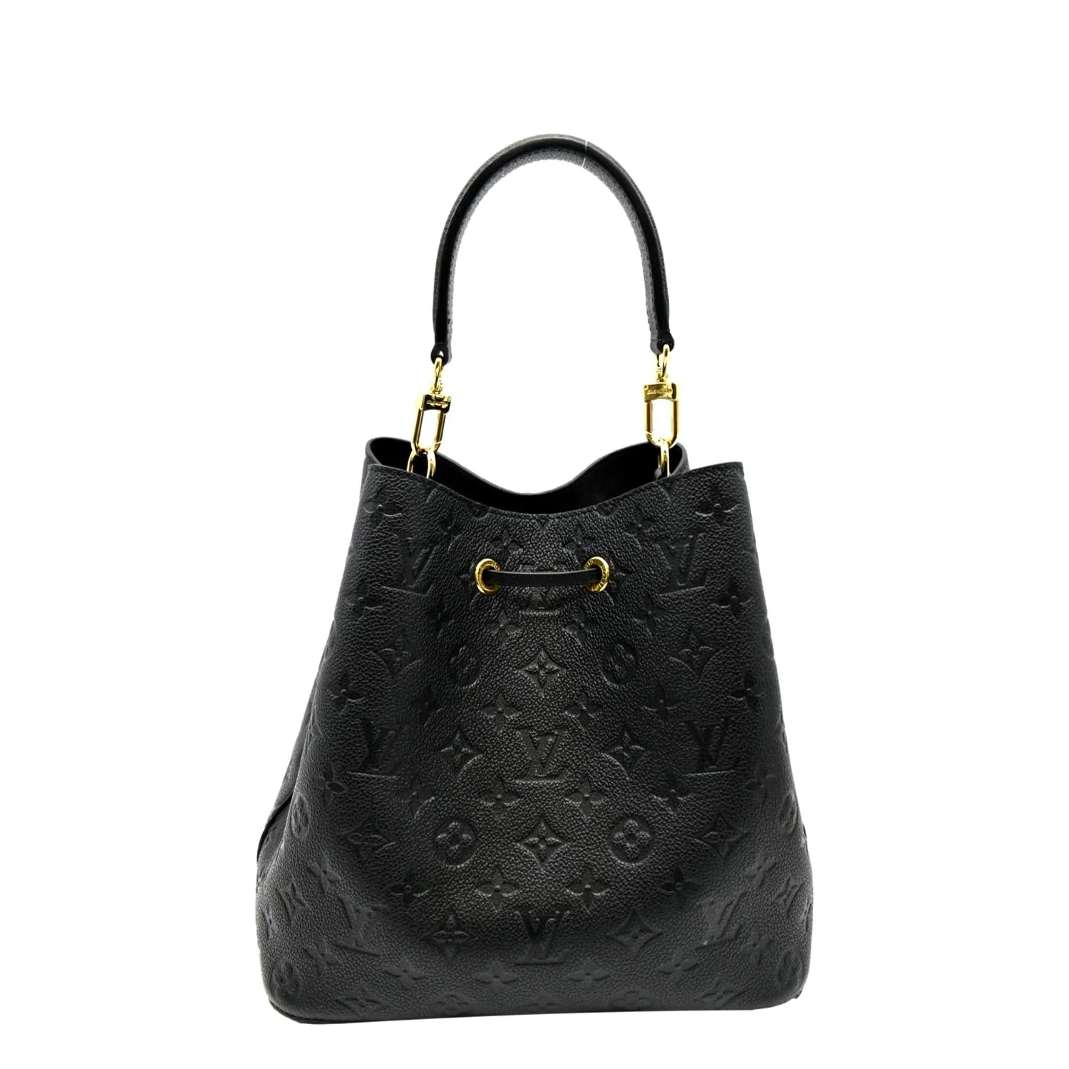 LOUIS VUITTON NeoNoe MM Monogram Empreinte Leather Shoulder Bag Black - Image 3