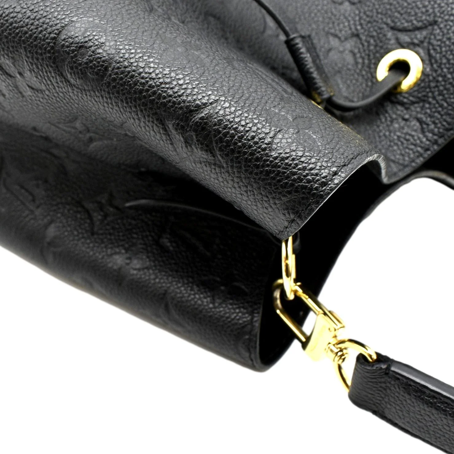 LOUIS VUITTON NeoNoe MM Monogram Empreinte Leather Shoulder Bag Black - Image 5