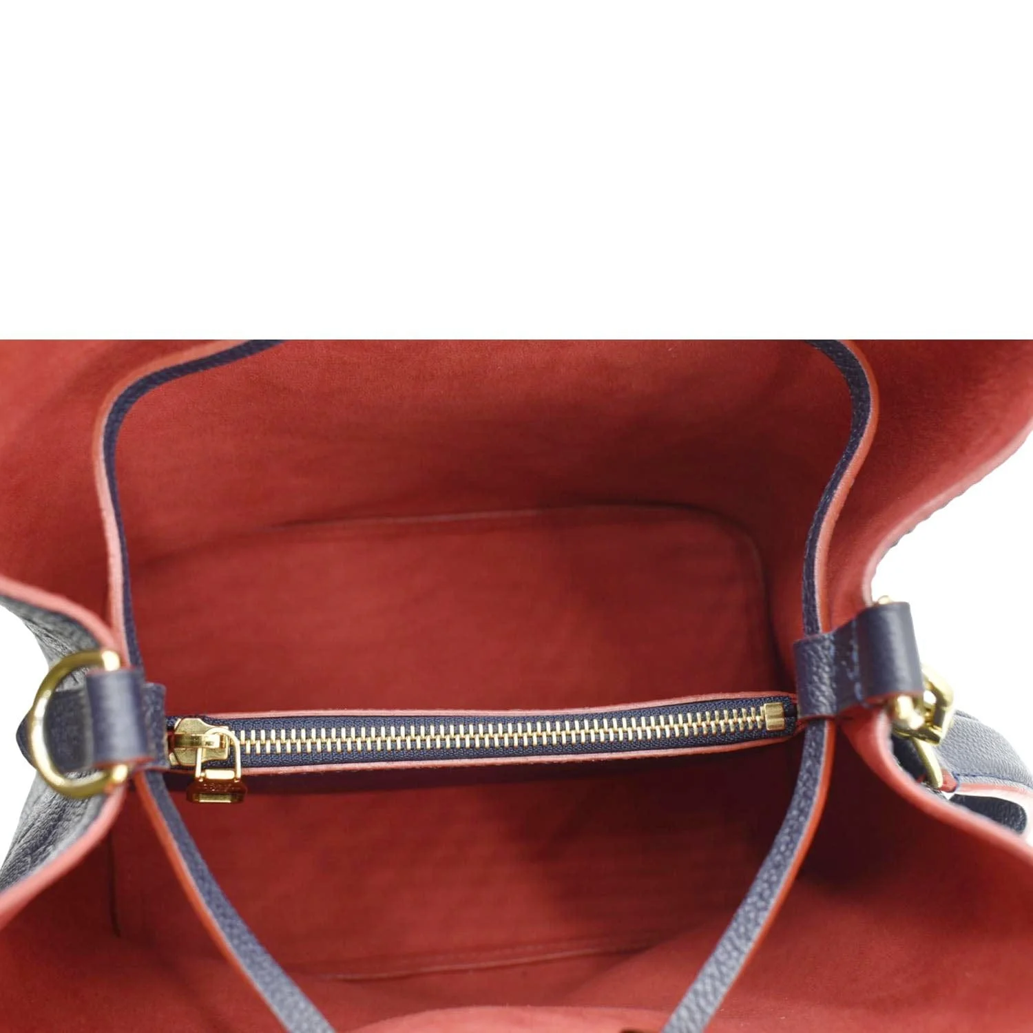 LOUIS VUITTON NeoNoe Monogram Empreinte Leather Shoulder Bag Navy Blue - Image 10