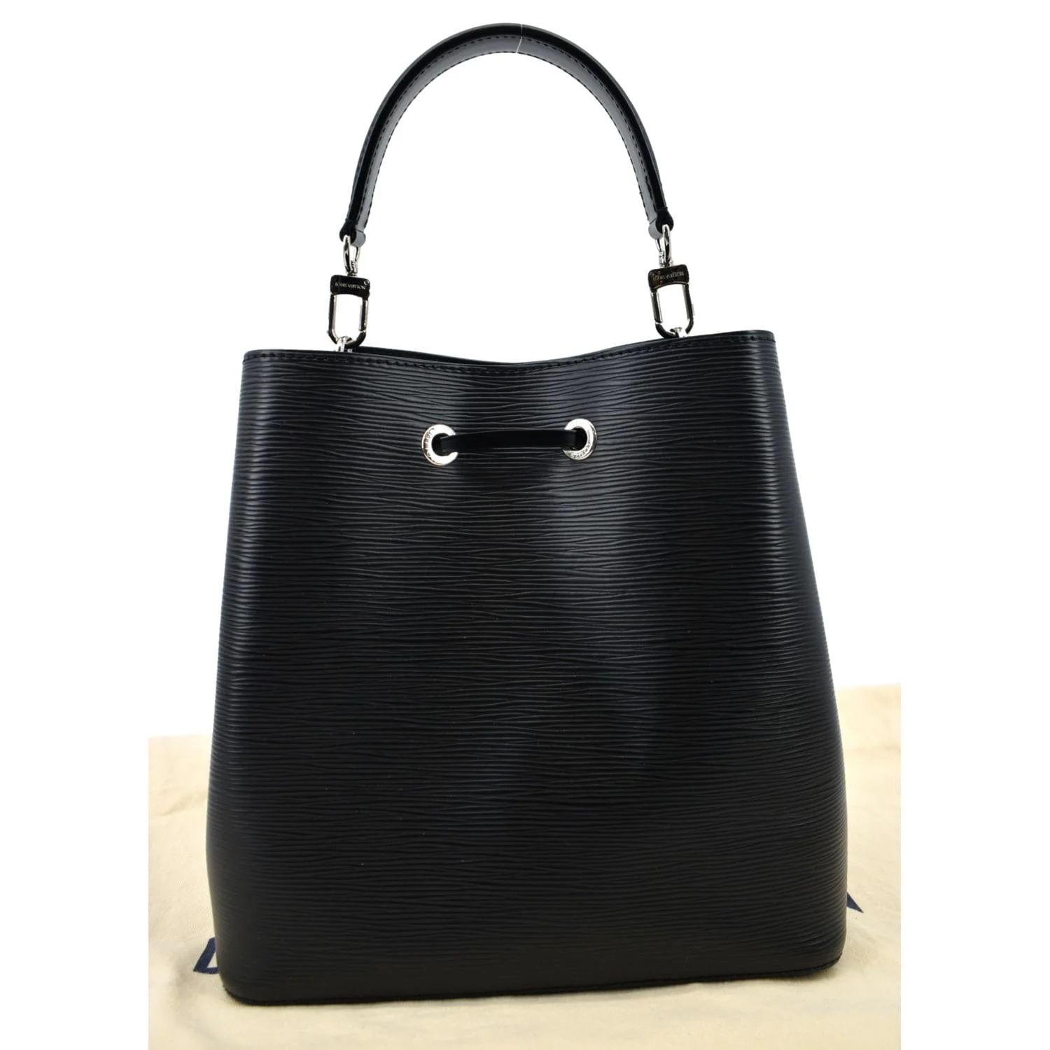 LOUIS VUITTON NeoNoe Epi Leather Shoulder Bag Black - Image 3