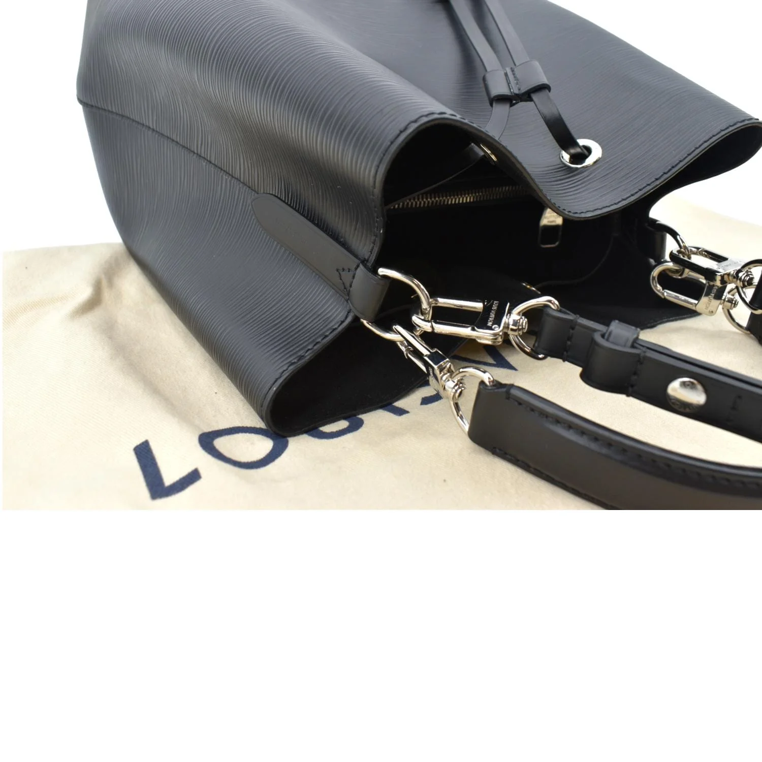 LOUIS VUITTON NeoNoe Epi Leather Shoulder Bag Black - Image 6