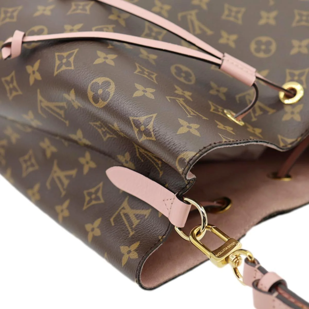 LOUIS VUITTON Neonoe MM Monogram Canvas Shoulder Bag Pink - Image 7