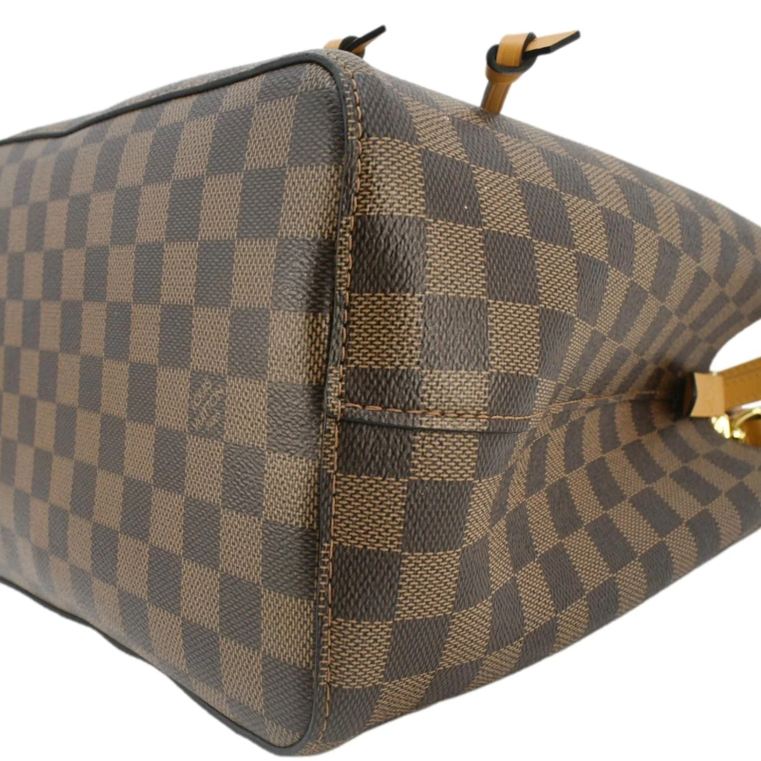 LOUIS VUITTON Neonoe MM Damier Ebene Shoulder Bag Safran - Image 7