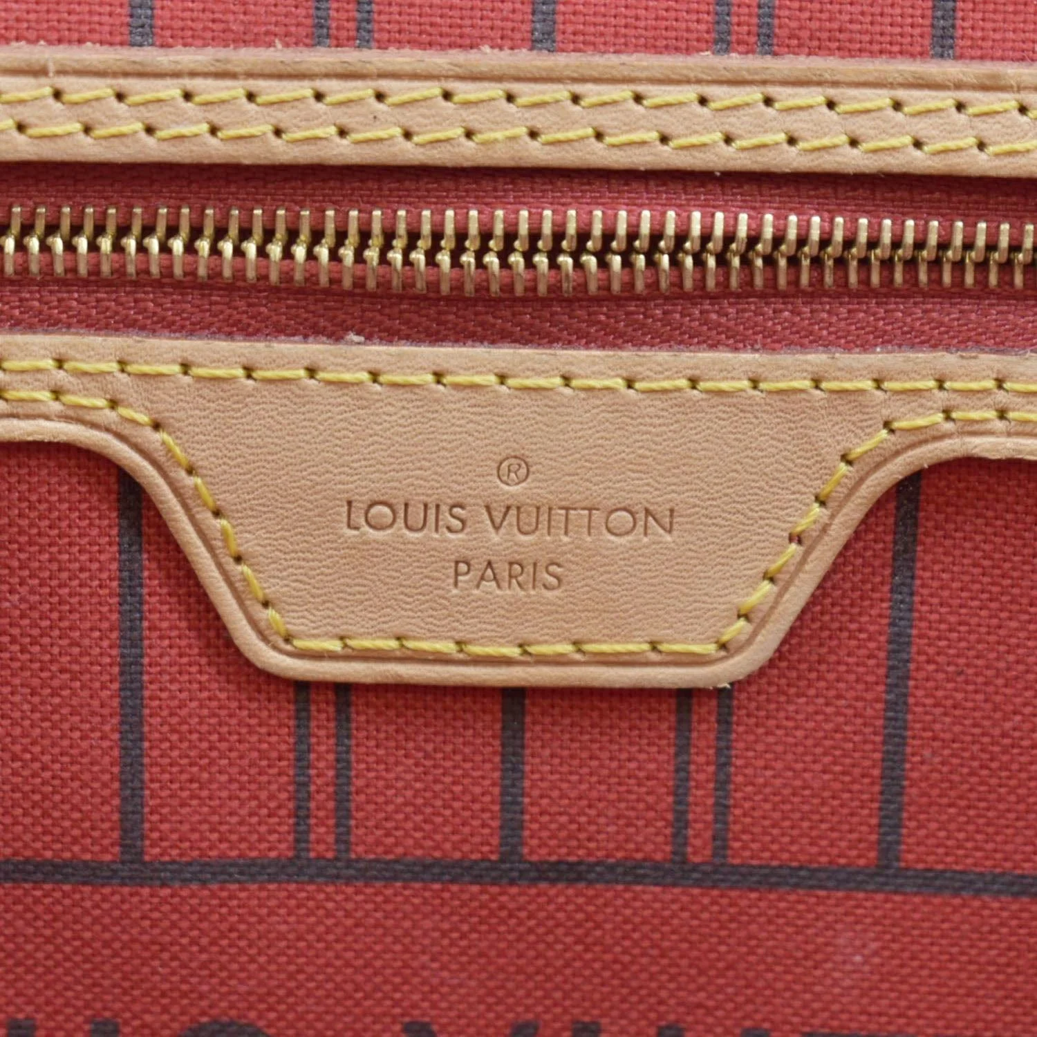 LOUIS VUITTON Neverfull MM Monogram Canvas Tote Bag Brown - Image 19