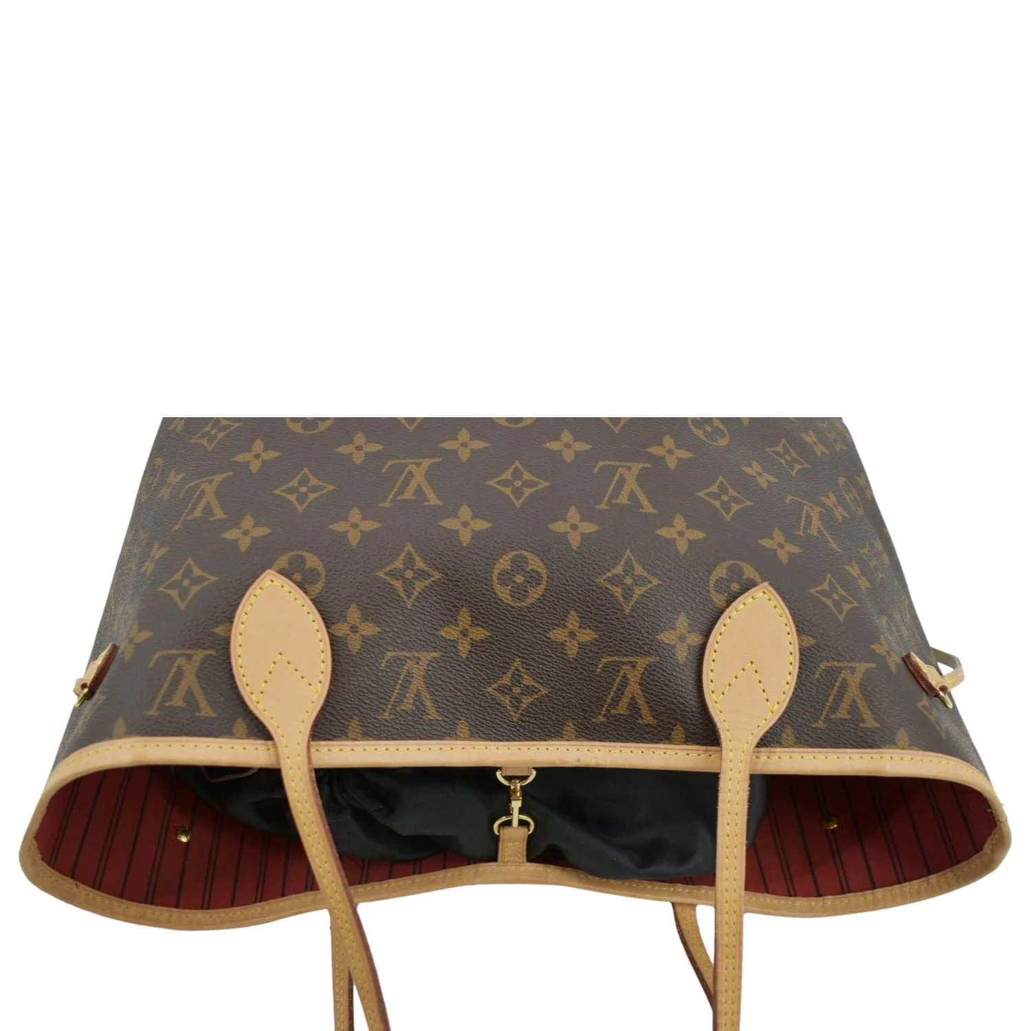 LOUIS VUITTON Neverfull MM Monogram Canvas Tote Bag Brown - Image 6
