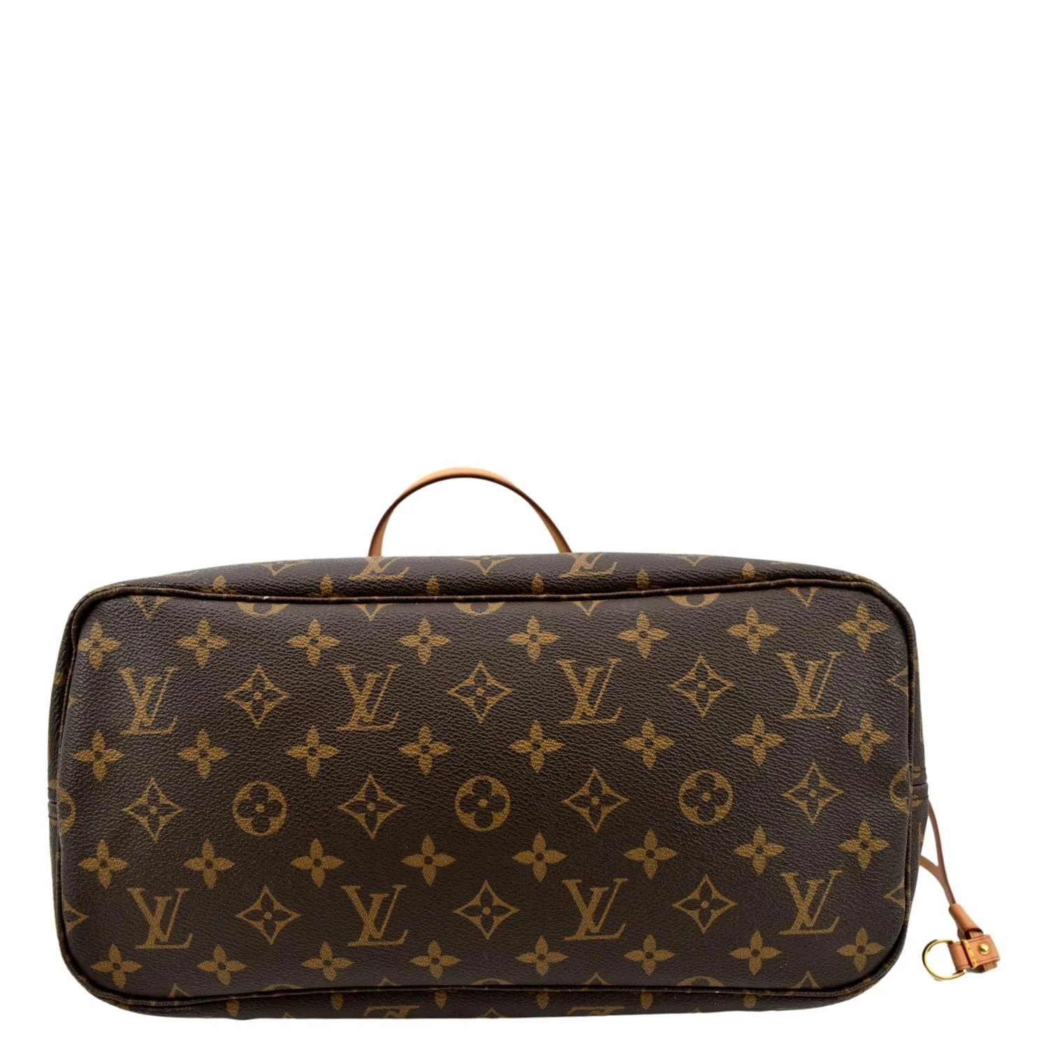 LOUIS VUITTON Neverfull MM Monogram Canvas Tote Bag Brown - Image 9