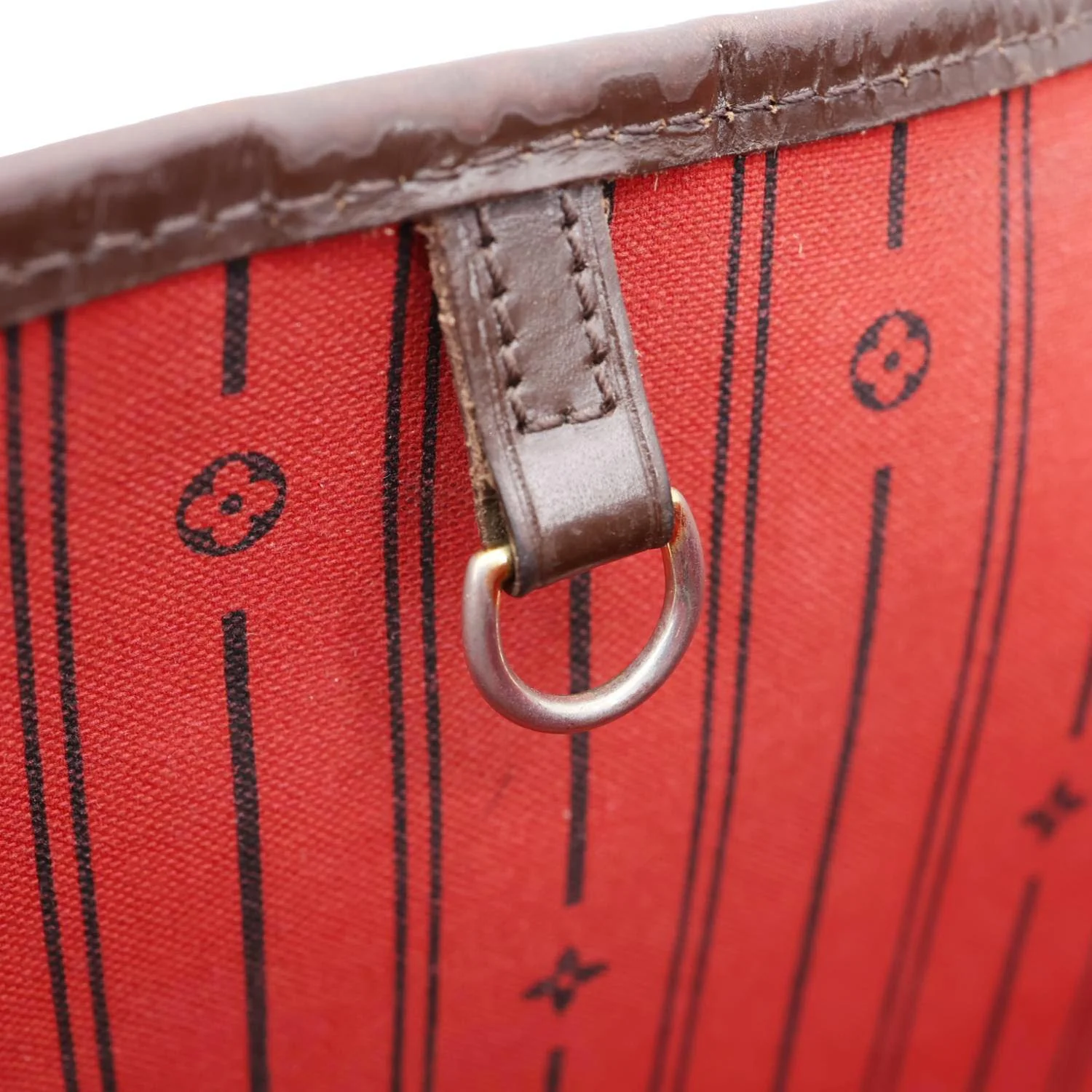LOUIS VUITTON Neverfull MM Damier Ebene Tote Bag Brown - Image 11