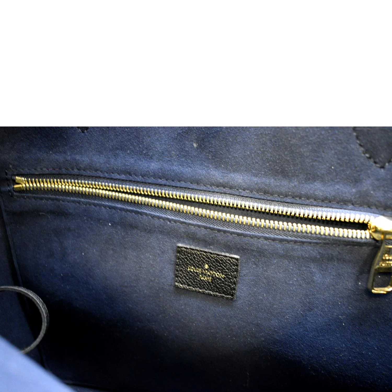 LOUIS VUITTON Neverfull MM Monogram Empreinte Leather Tote Bag Black - Image 12