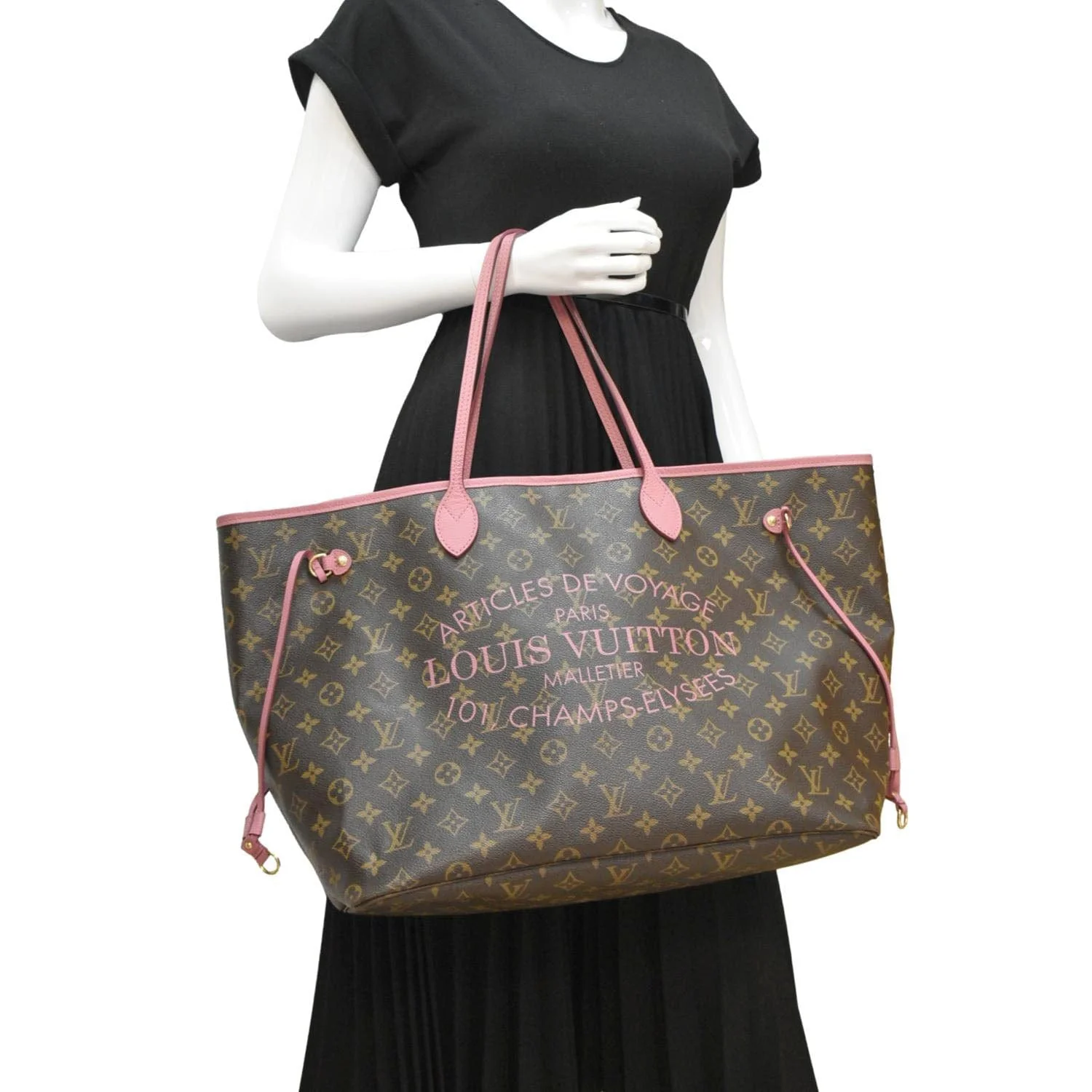 LOUIS VUITTON Neverfull GM Articles De Voyages Monogram Canvas Tote Bag Brown - Image 2