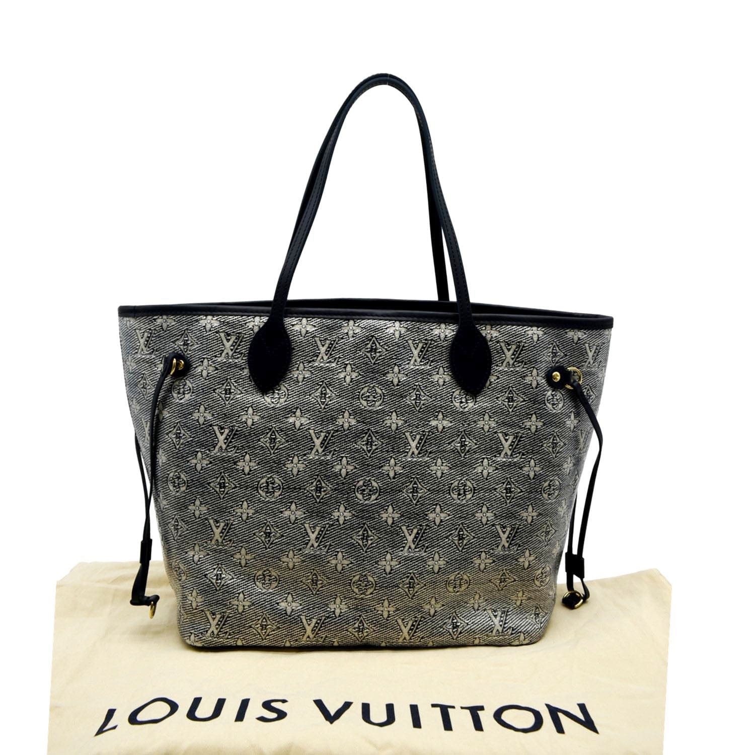 LOUIS VUITTON Neverfull MM Autres Toiles Monogram Canvas Tote Bag Metallic Chrome - Image 3