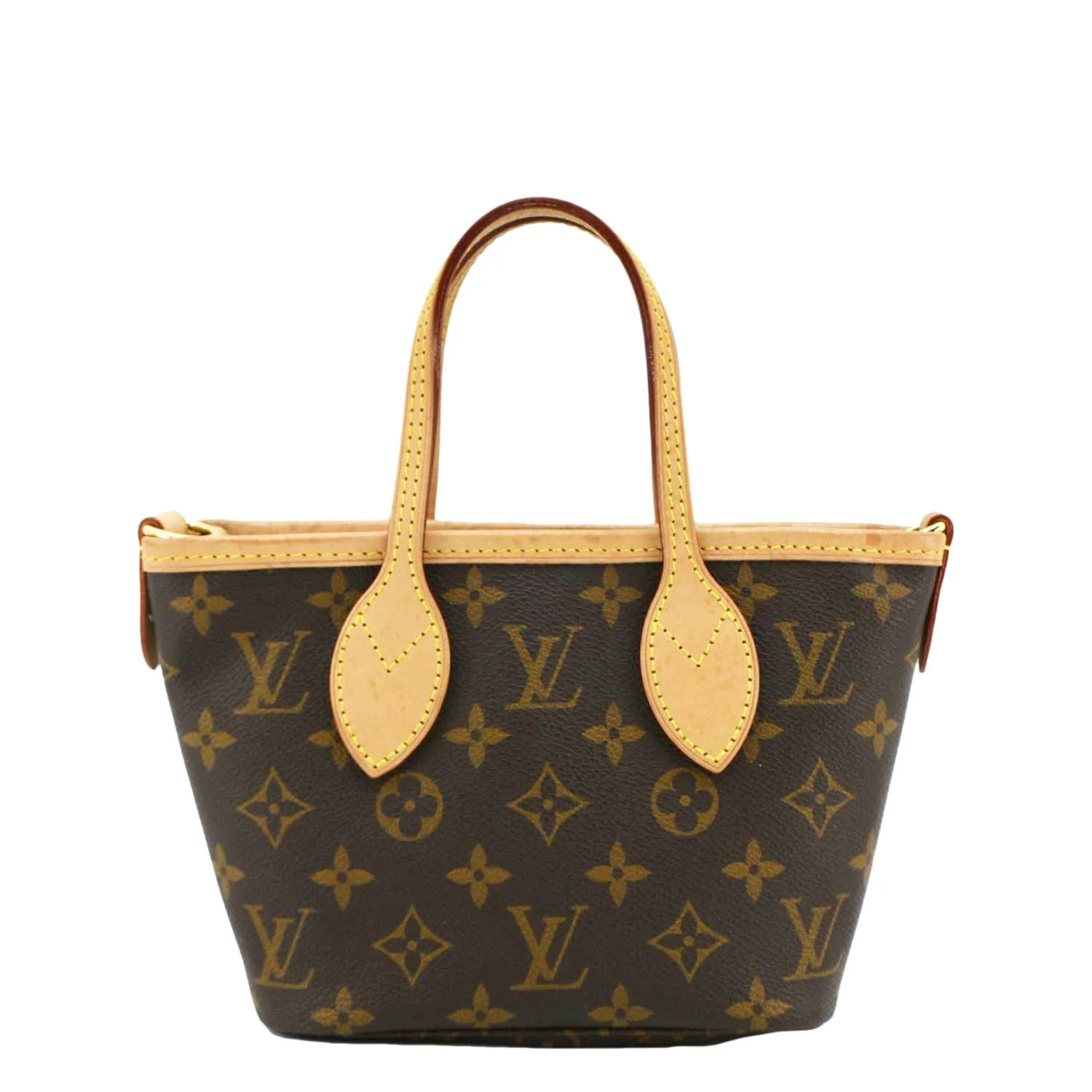 LOUIS VUITTON Neverfull BB Monogram Canvas Tote Shoulder Bag Brown - Image 3