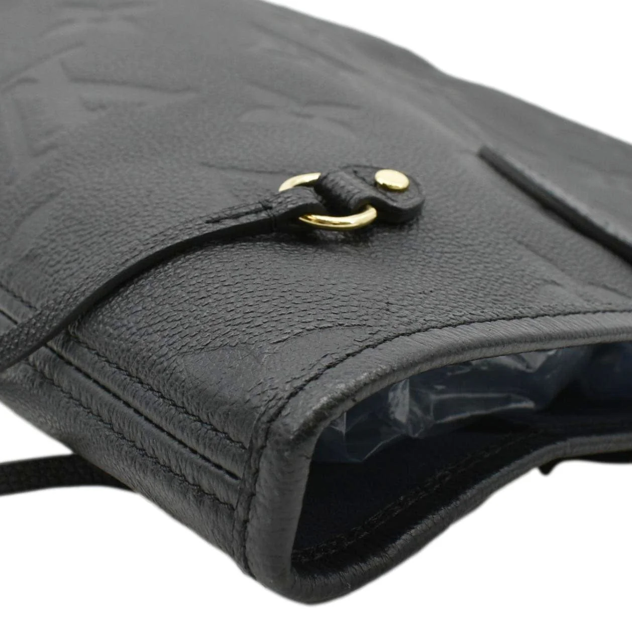 LOUIS VUITTON Neverfull MM Empreinte Leather Tote Shoulder Bag Black - Image 6