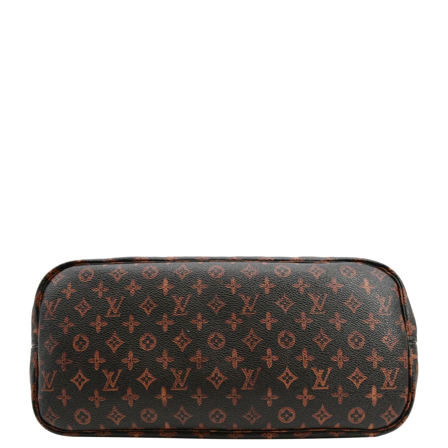 LOUIS VUITTON Neverfull Catogram MM Canvas Tote Bag Orange - Image 9