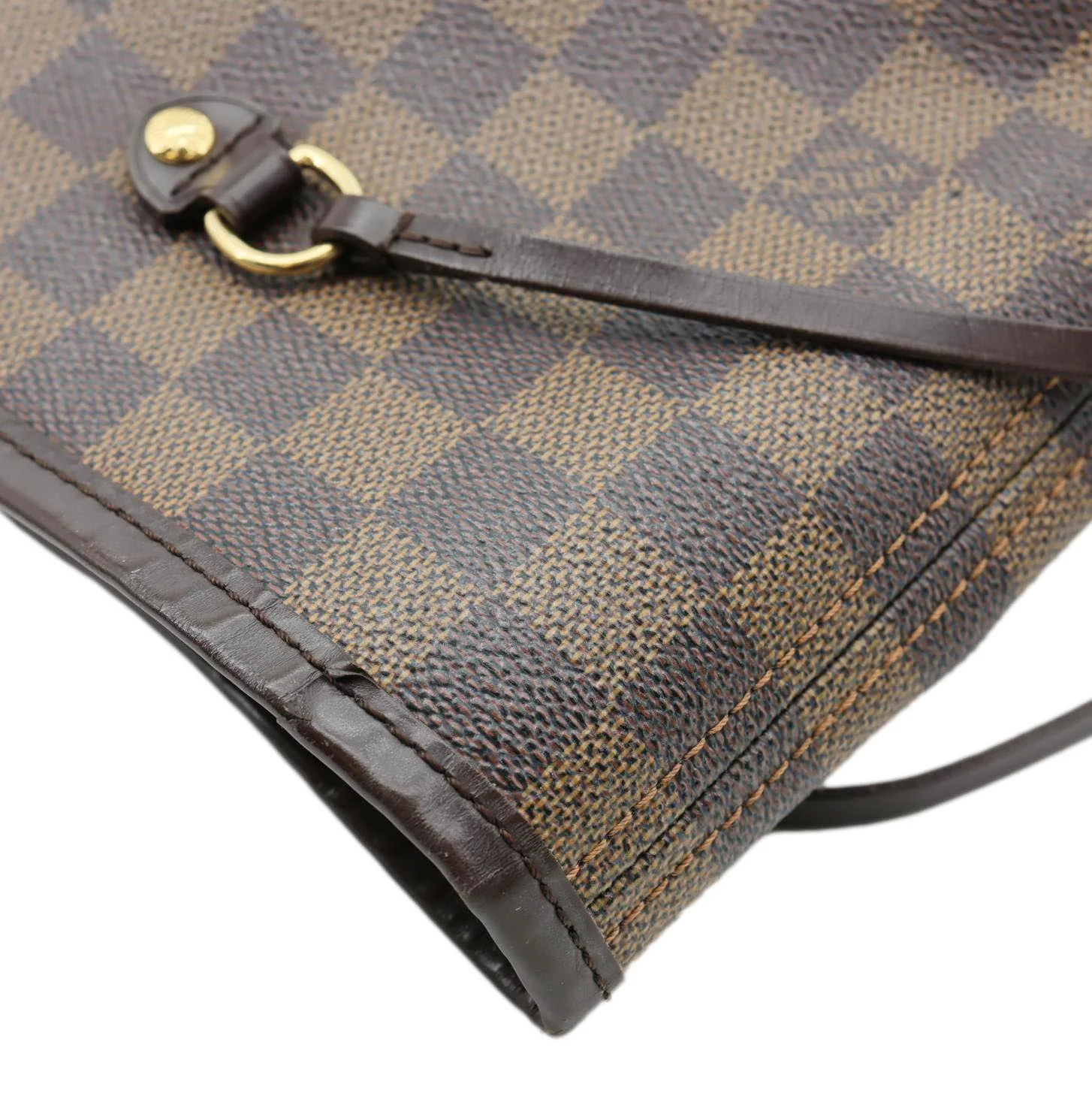 LOUIS VUITTON Neverfull GM Damier Ebene Shoulder Bag Brown - Image 7