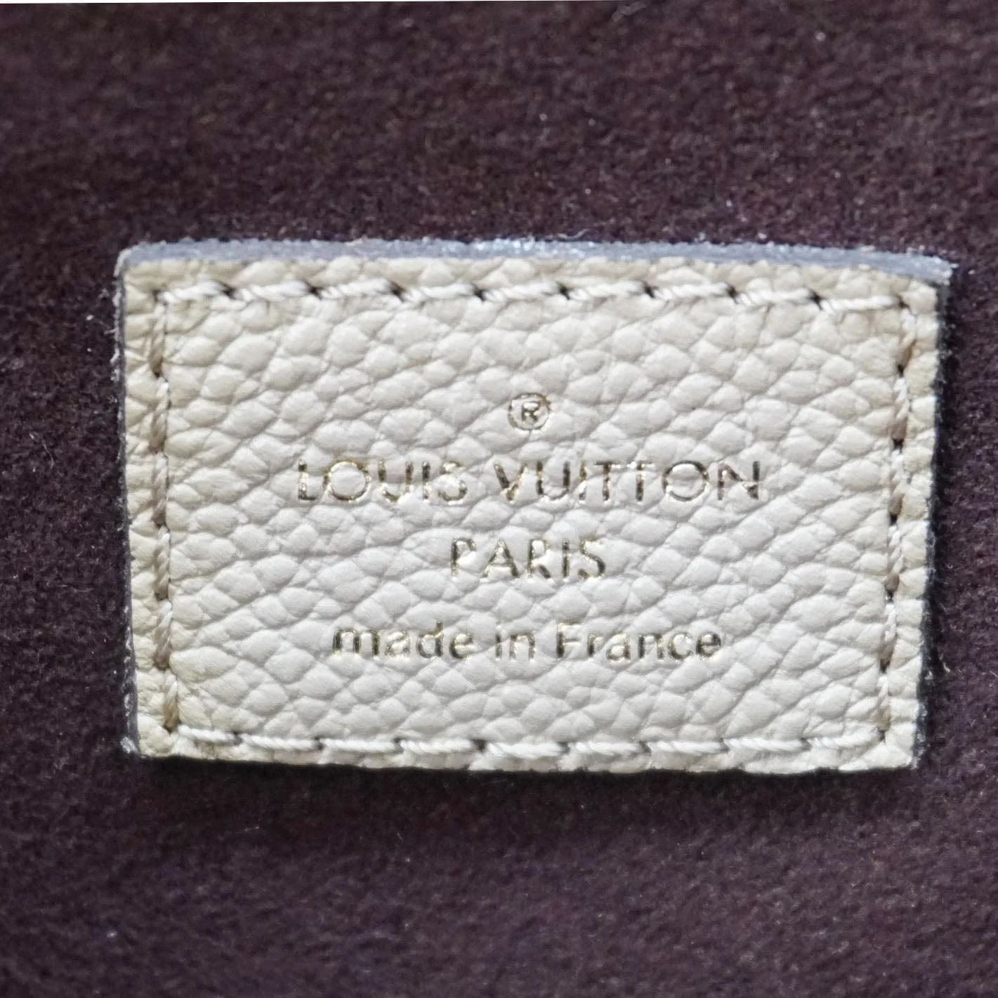 LOUIS VUITTON Neverfull MM Empreinte Leather Tote Shoulder Bag Beige - Image 13