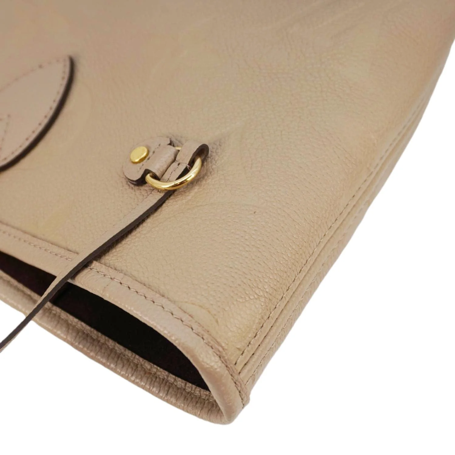 LOUIS VUITTON Neverfull MM Empreinte Leather Tote Shoulder Bag Beige - Image 7